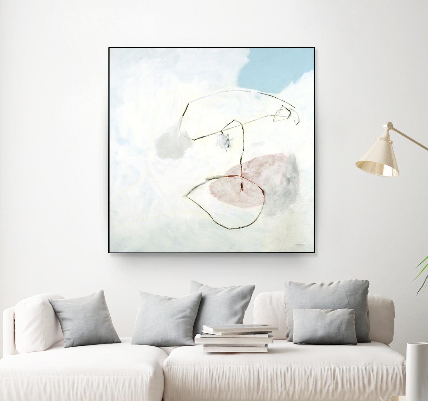 Sweet Solitude by Jeff Iorillo on GIANT ART - blue abstract