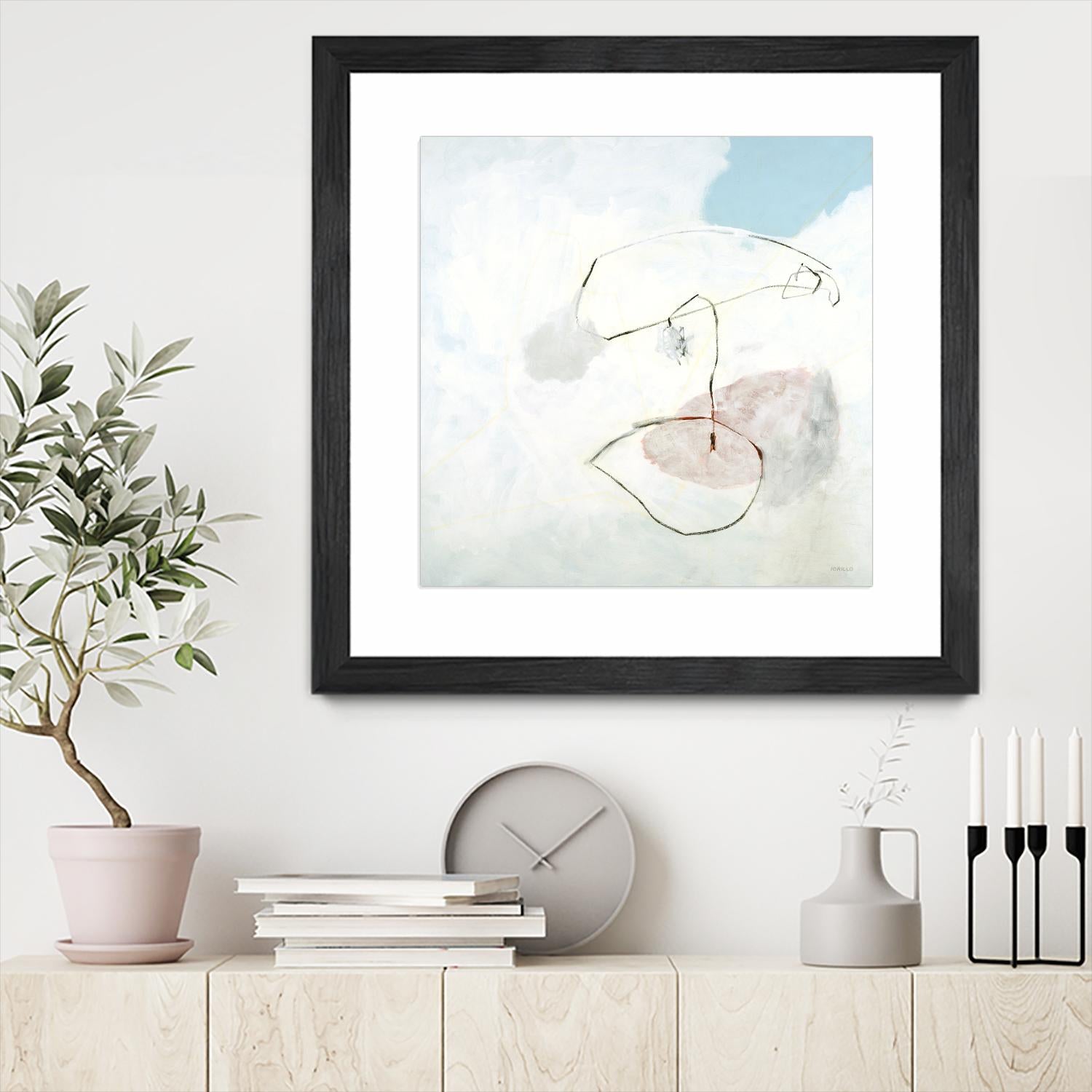 Sweet Solitude by Jeff Iorillo on GIANT ART - blue abstract