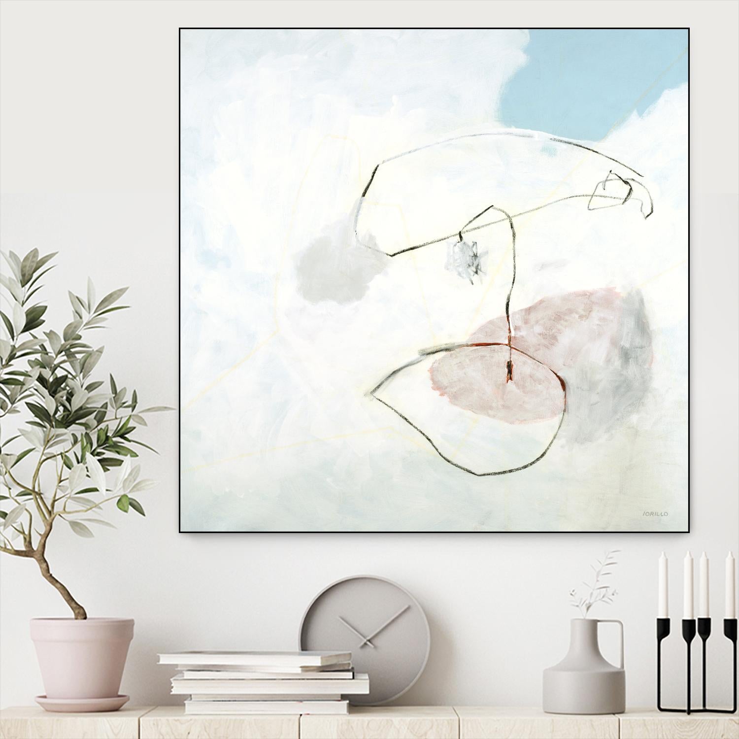 Sweet Solitude by Jeff Iorillo on GIANT ART - blue abstract