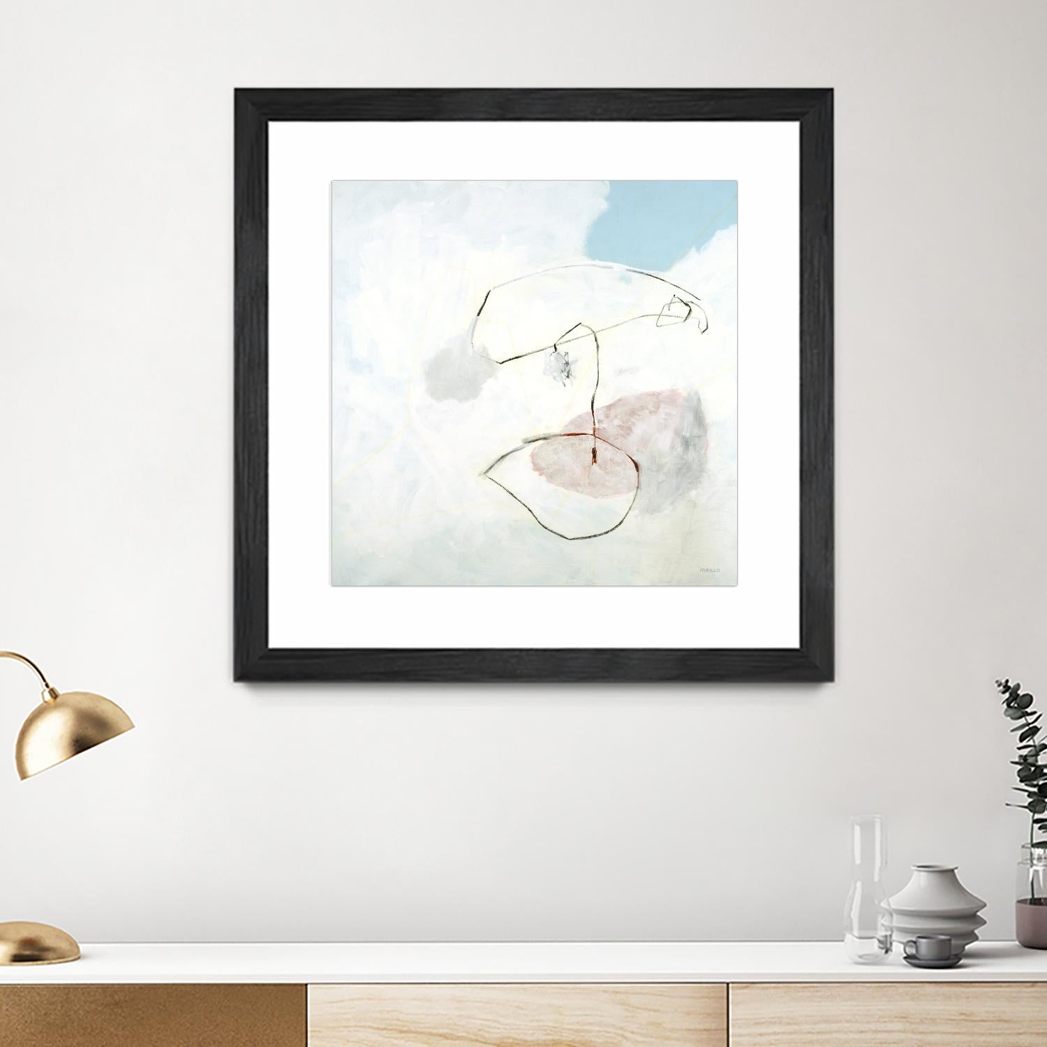 Sweet Solitude by Jeff Iorillo on GIANT ART - blue abstract