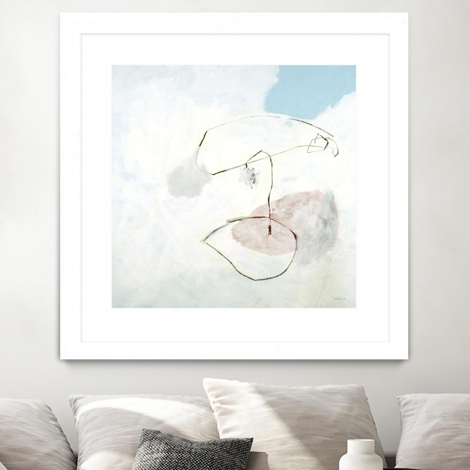 Sweet Solitude by Jeff Iorillo on GIANT ART - blue abstract