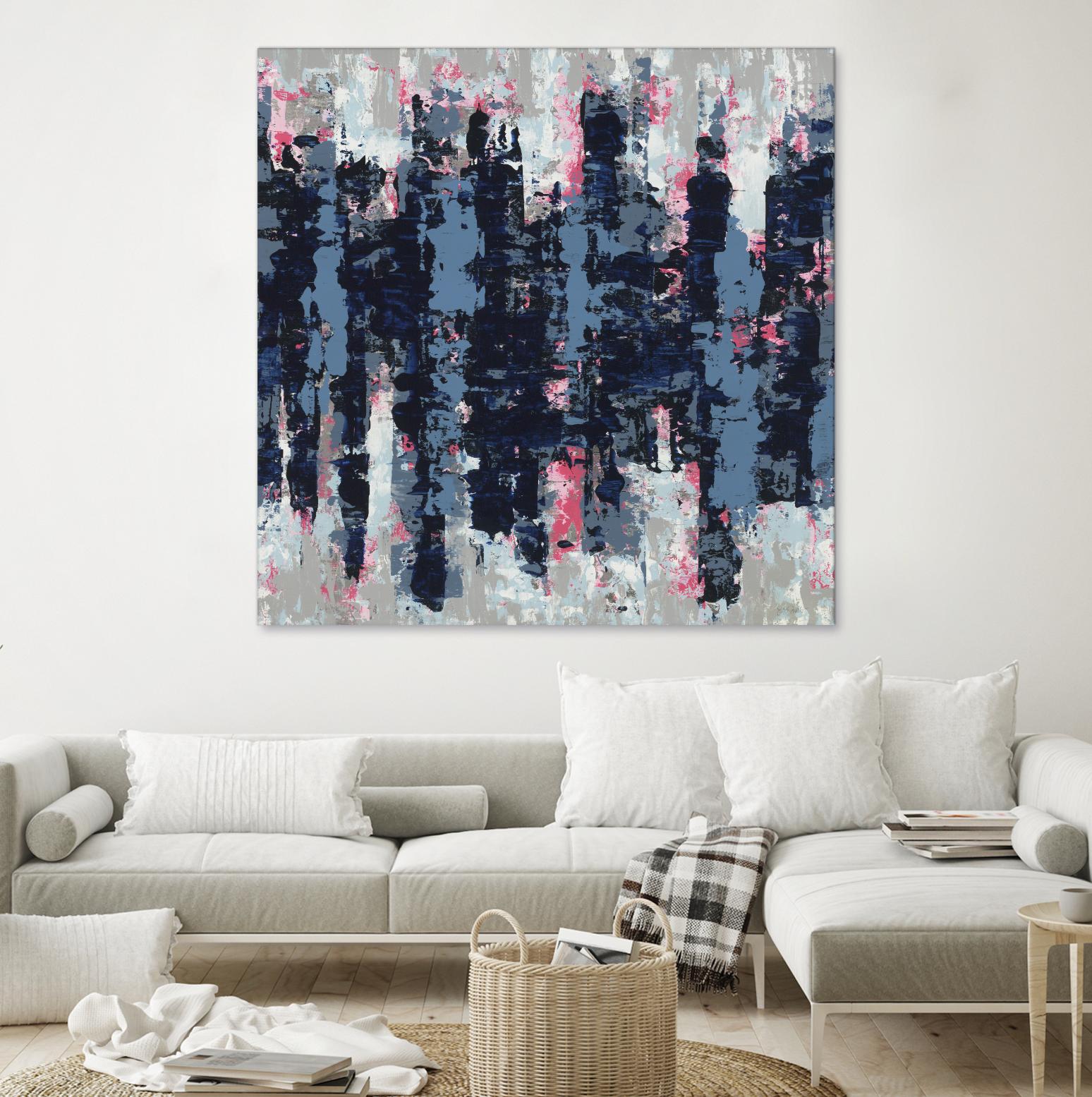 Veiled Heat by Jeff Iorillo on GIANT ART - blues abstract