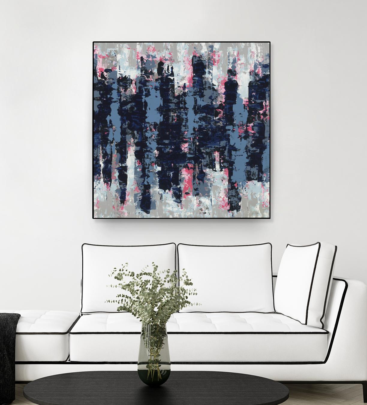 Veiled Heat by Jeff Iorillo on GIANT ART - blues abstract