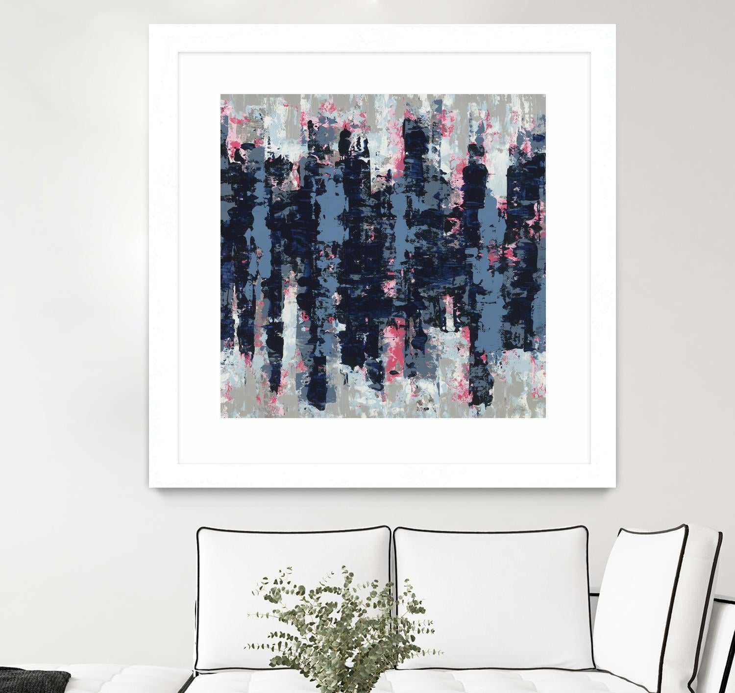 Veiled Heat by Jeff Iorillo on GIANT ART - blues abstract