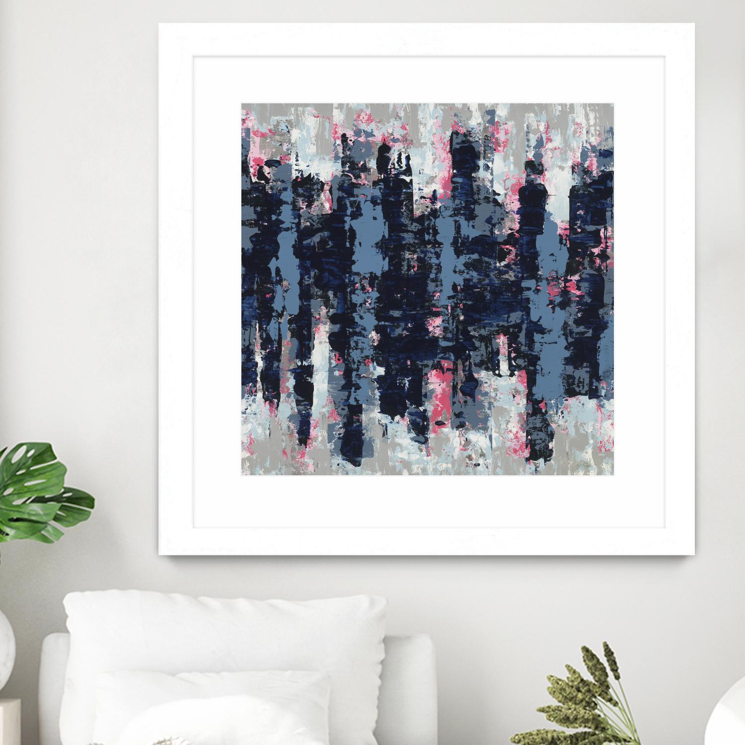 Veiled Heat by Jeff Iorillo on GIANT ART - blues abstract