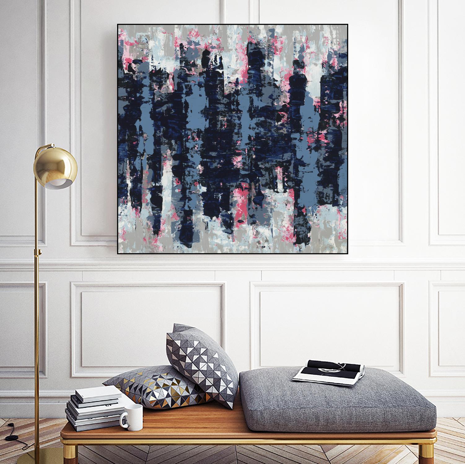 Veiled Heat by Jeff Iorillo on GIANT ART - blues abstract