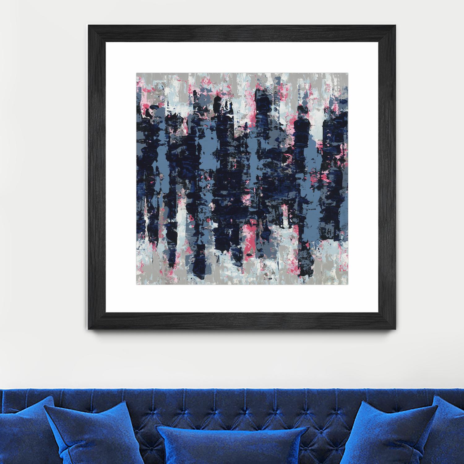 Veiled Heat by Jeff Iorillo on GIANT ART - blues abstract