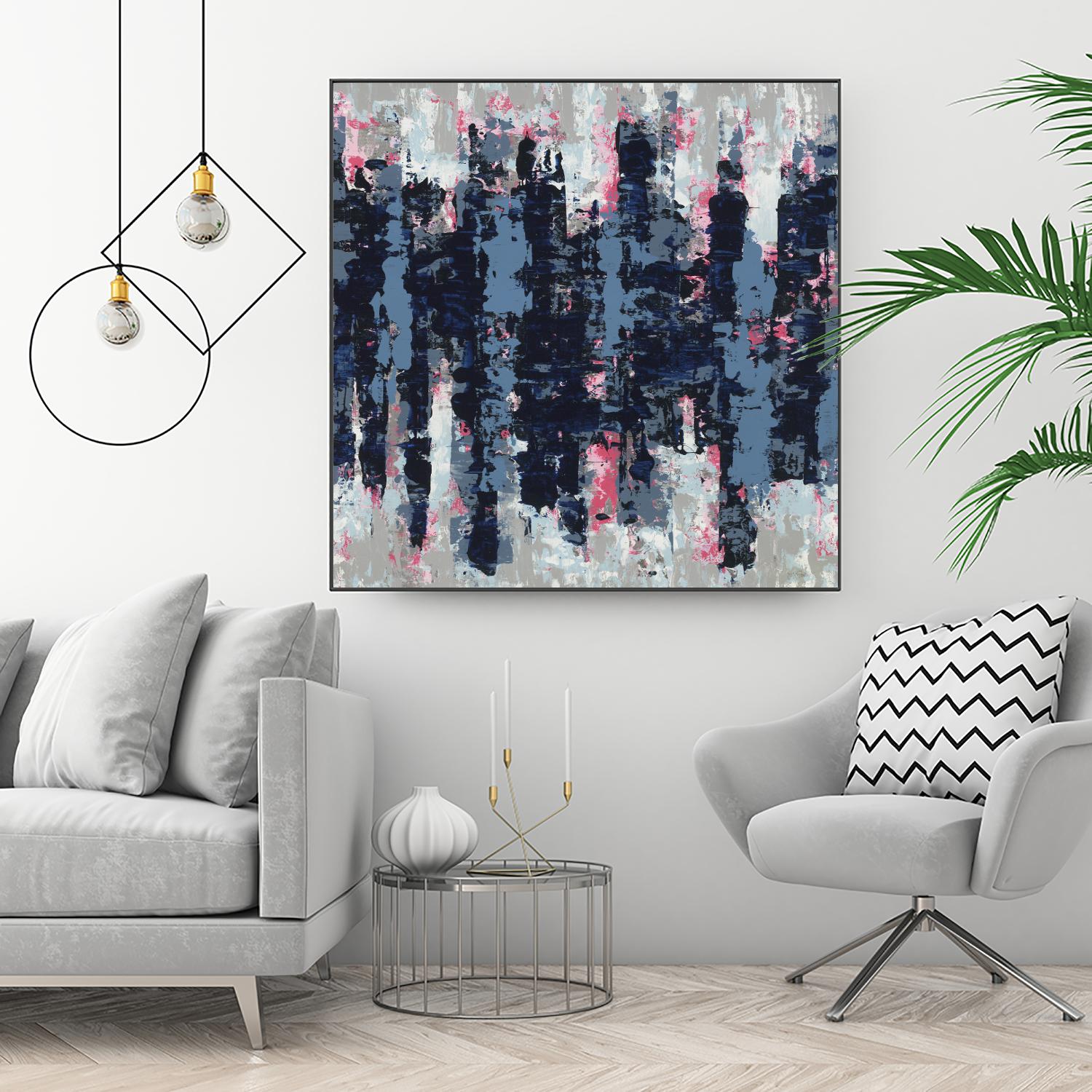 Veiled Heat by Jeff Iorillo on GIANT ART - blues abstract