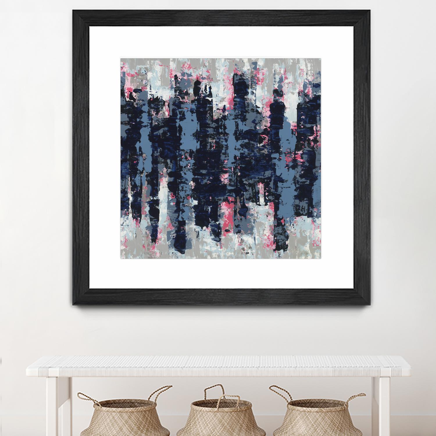 Veiled Heat by Jeff Iorillo on GIANT ART - blues abstract