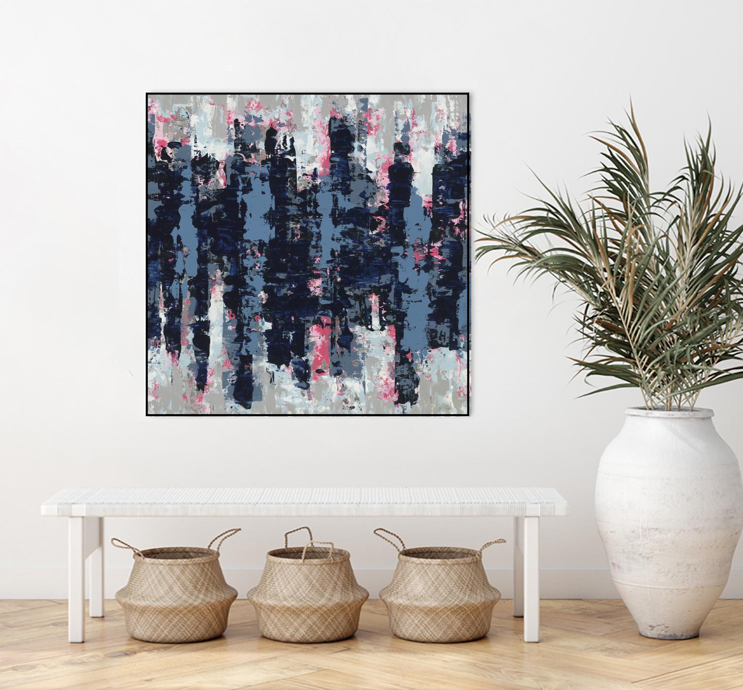 Veiled Heat by Jeff Iorillo on GIANT ART - blues abstract