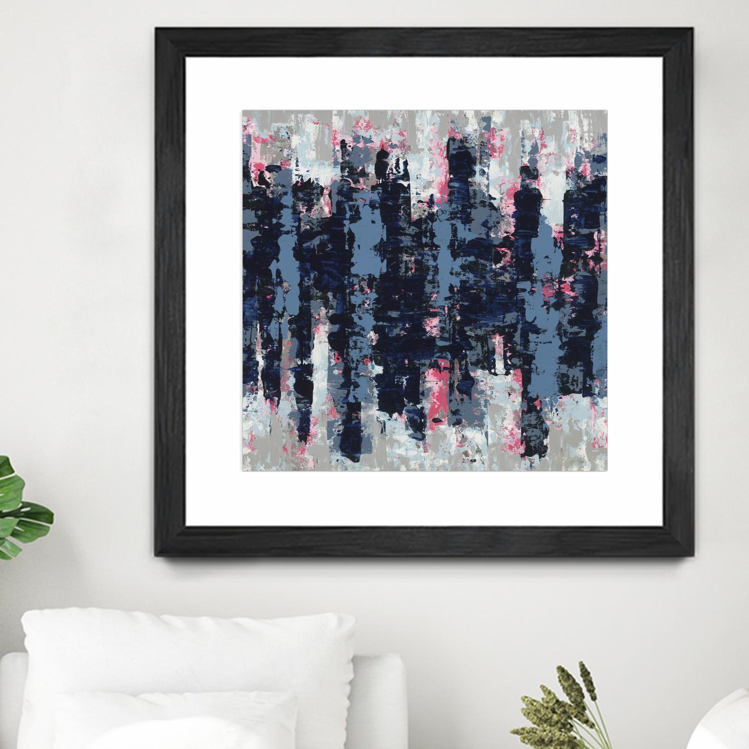 Veiled Heat by Jeff Iorillo on GIANT ART - blues abstract