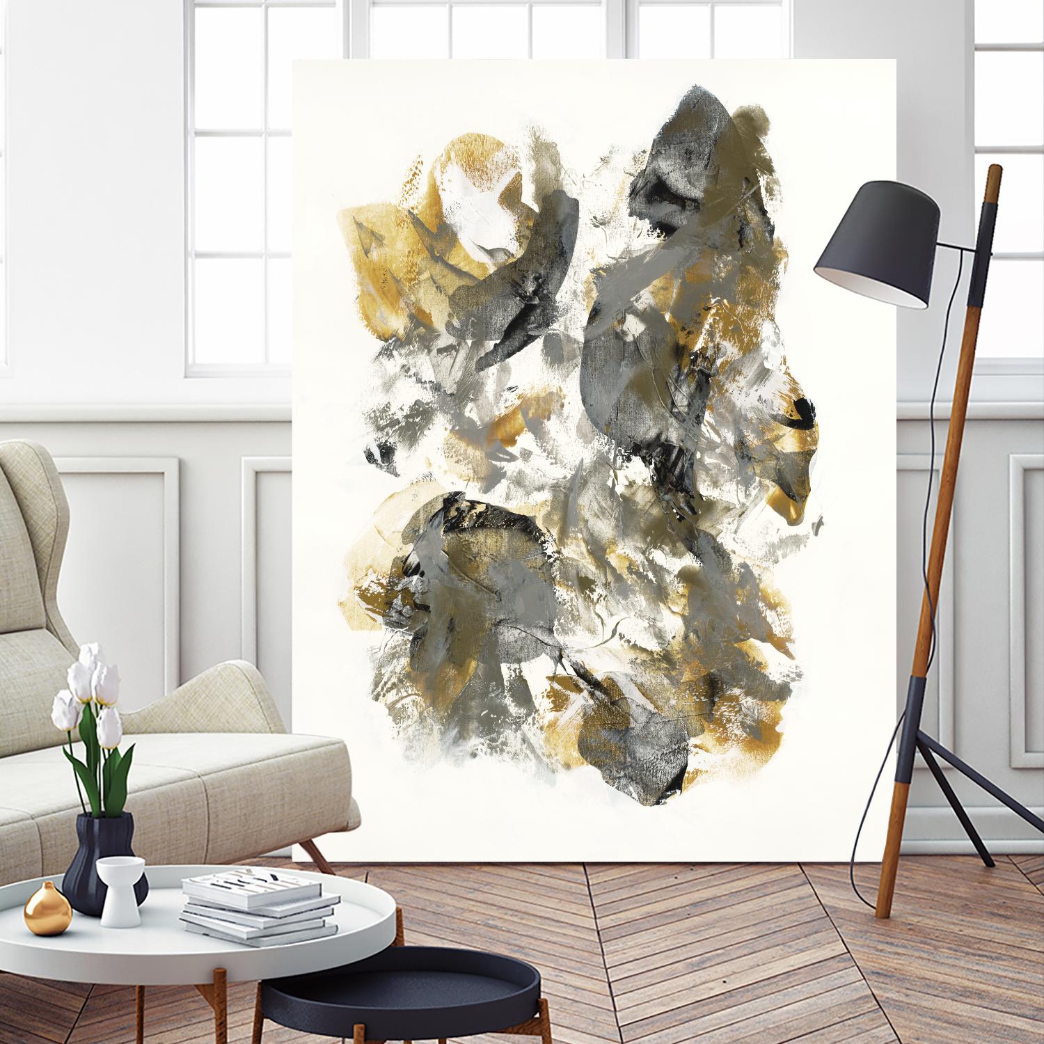 Metallic by Jeff Iorillo on GIANT ART - grays abstract