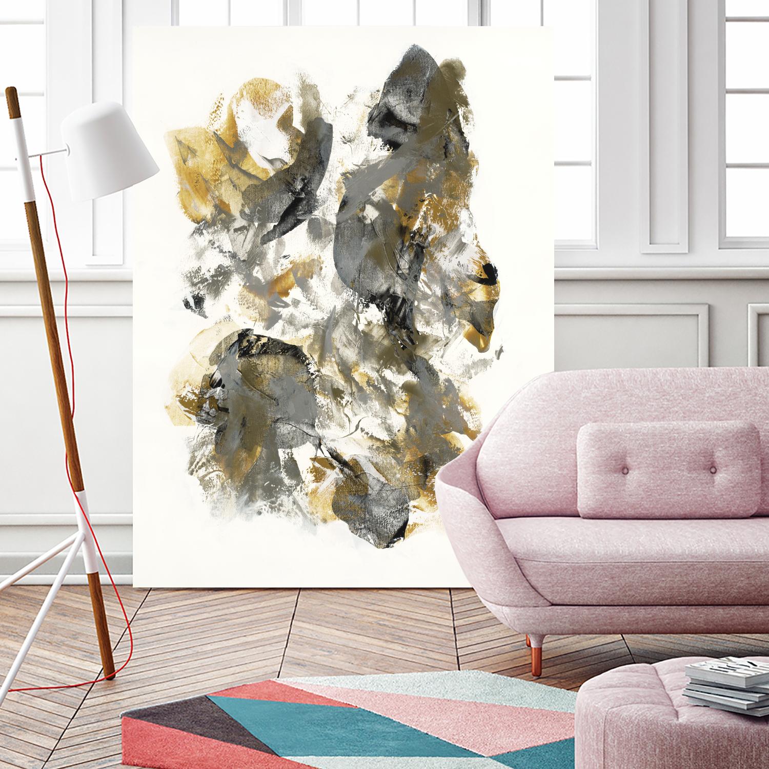 Metallic by Jeff Iorillo on GIANT ART - grays abstract