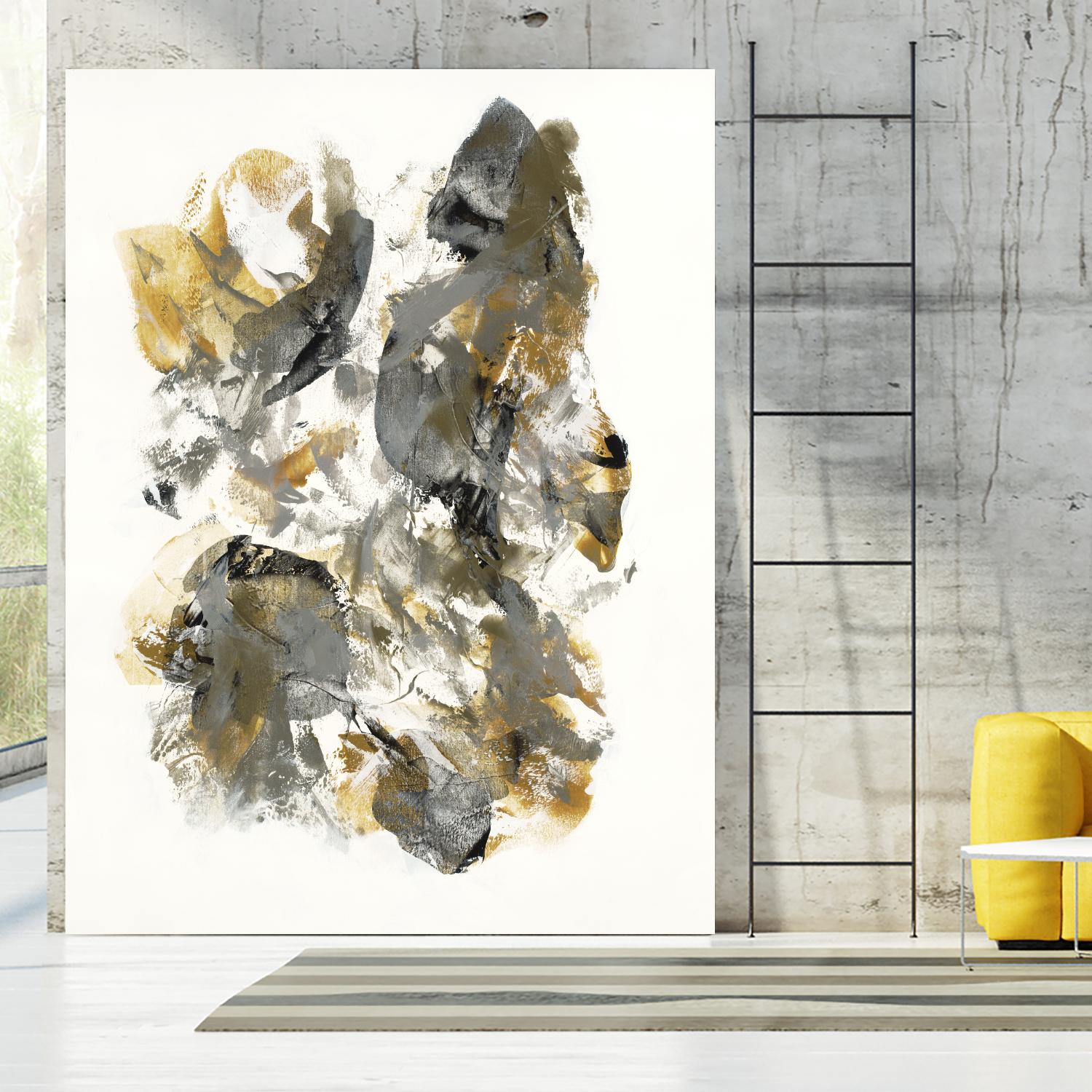 Metallic by Jeff Iorillo on GIANT ART - grays abstract