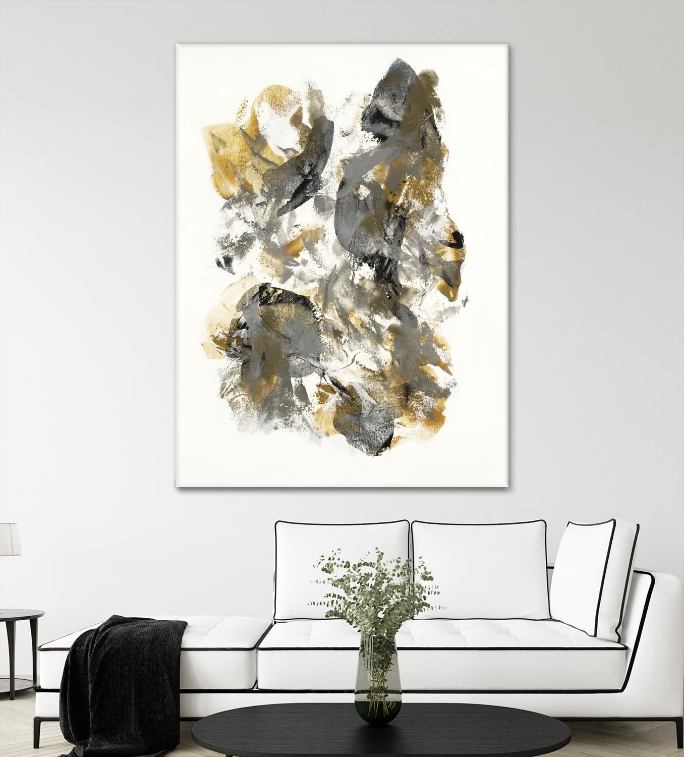 Metallic by Jeff Iorillo on GIANT ART - grays abstract