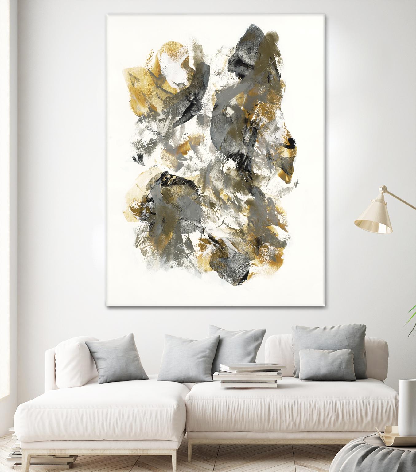 Metallic by Jeff Iorillo on GIANT ART - grays abstract