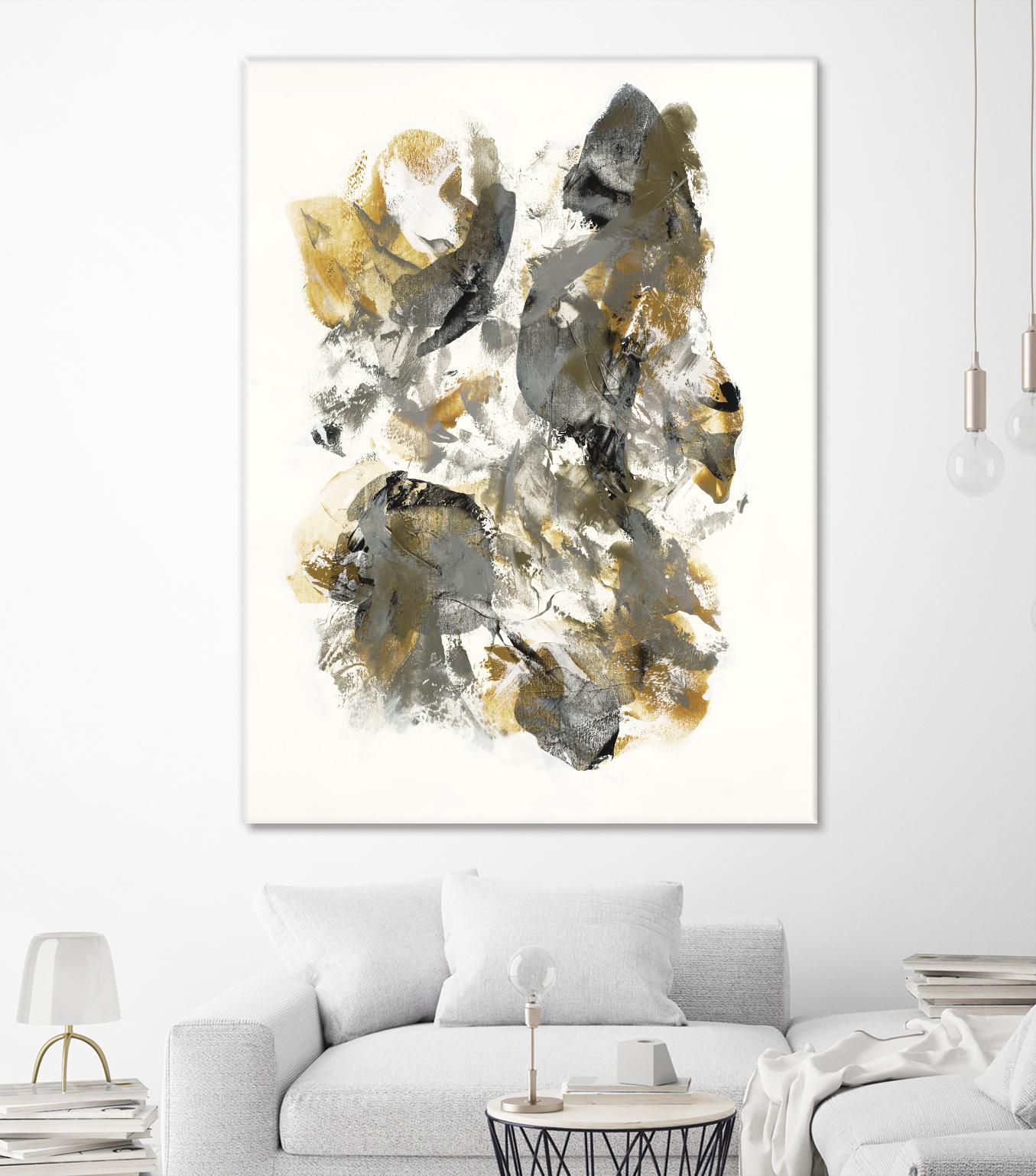 Metallic by Jeff Iorillo on GIANT ART - grays abstract