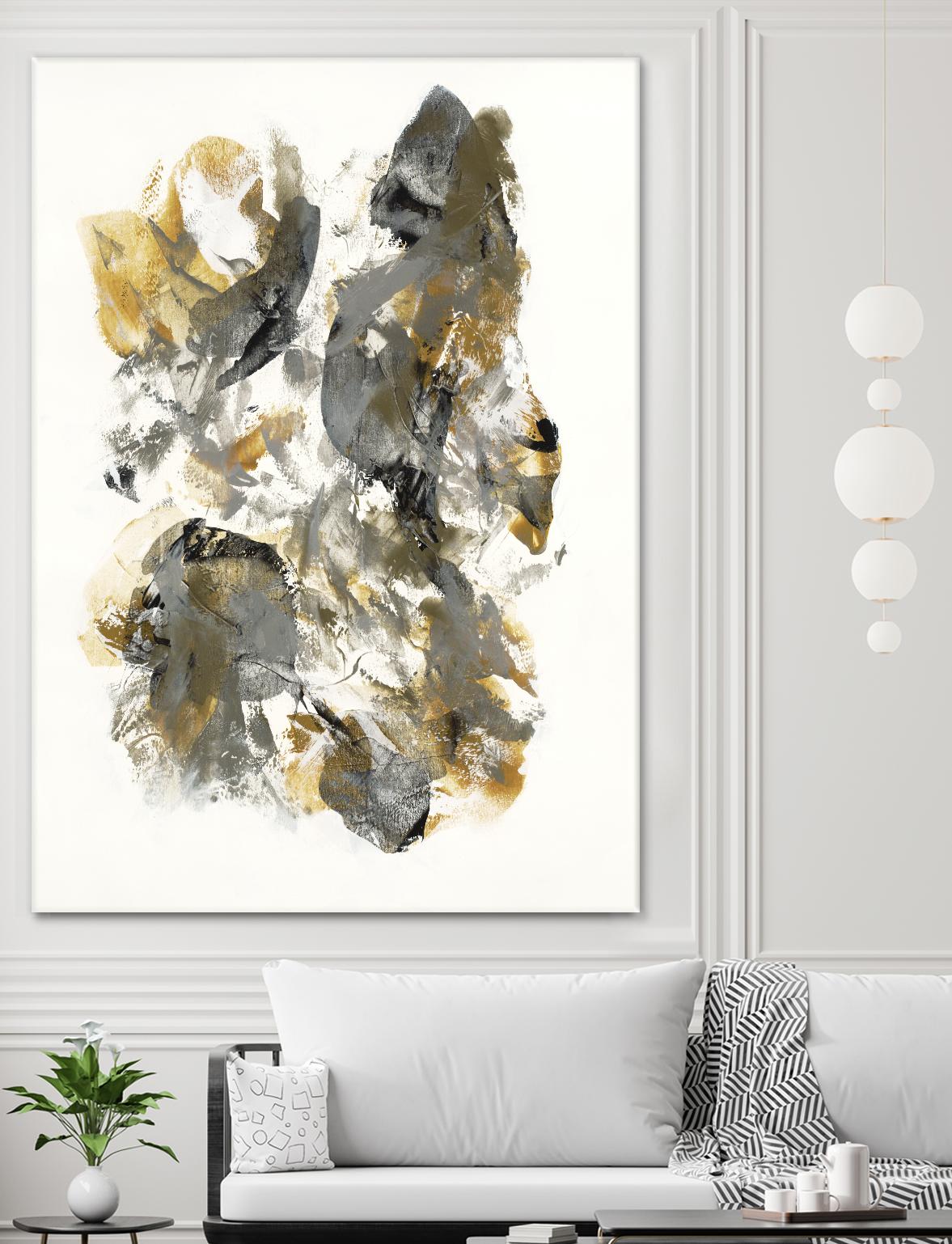 Metallic by Jeff Iorillo on GIANT ART - grays abstract