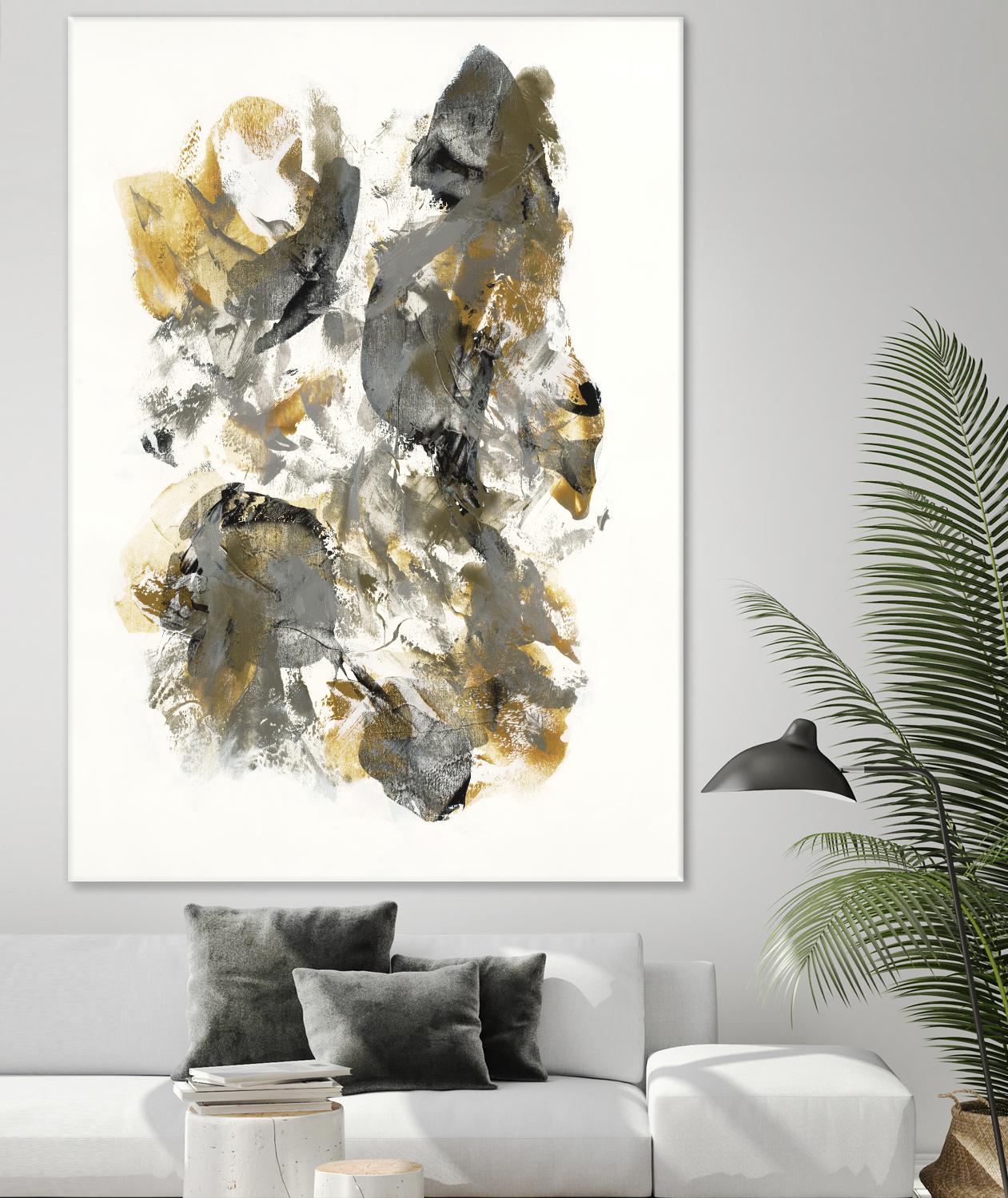 Metallic by Jeff Iorillo on GIANT ART - grays abstract