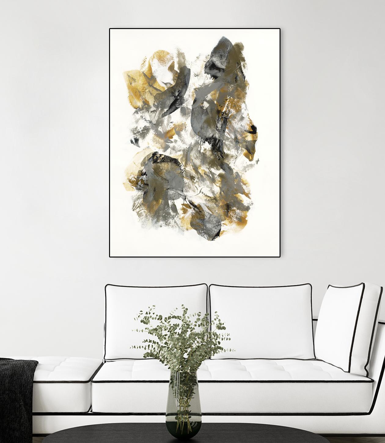 Metallic by Jeff Iorillo on GIANT ART - grays abstract