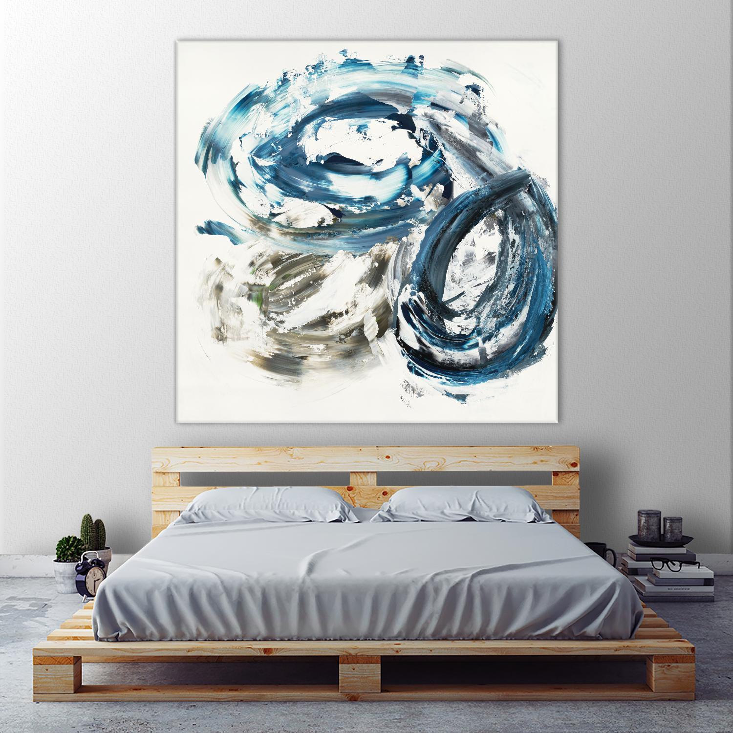 Surf Break by Jeff Iorillo on GIANT ART - blues abstract