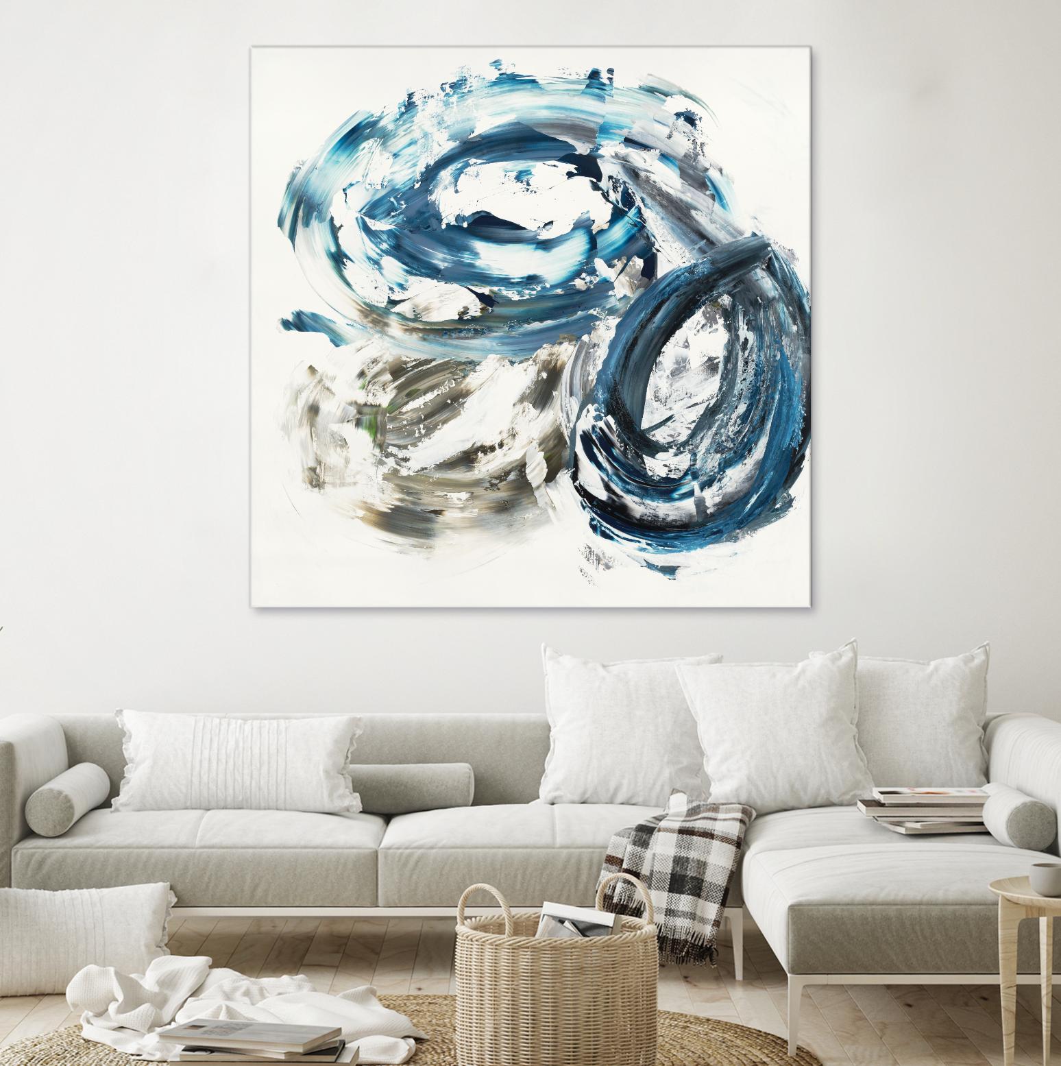 Surf Break by Jeff Iorillo on GIANT ART - blues abstract