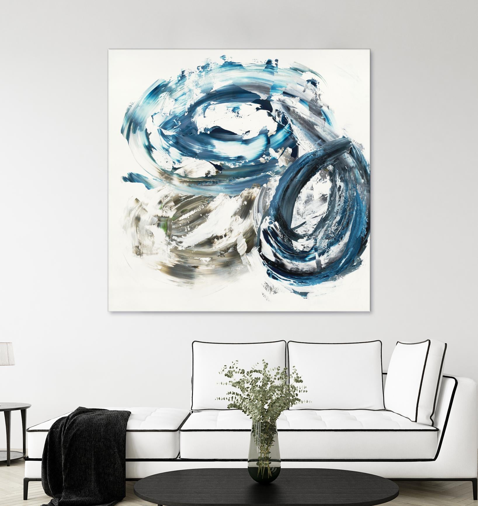 Surf Break by Jeff Iorillo on GIANT ART - blues abstract