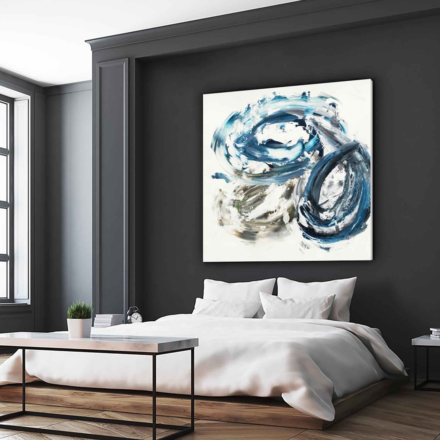 Surf Break by Jeff Iorillo on GIANT ART - blues abstract