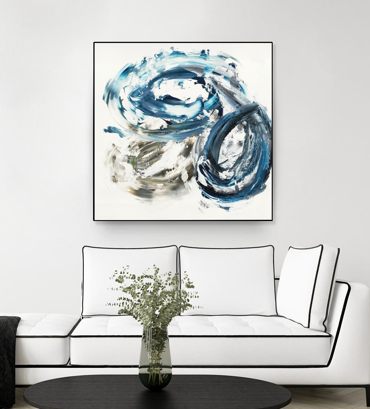 Surf Break by Jeff Iorillo on GIANT ART - blues abstract