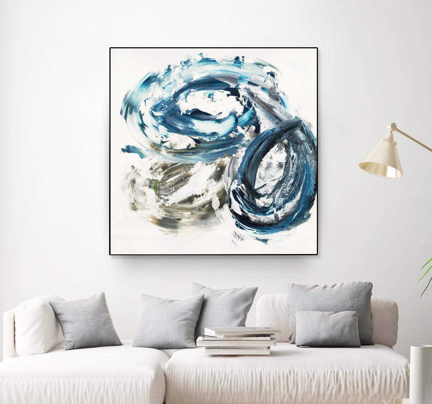 Surf Break by Jeff Iorillo on GIANT ART - blues abstract