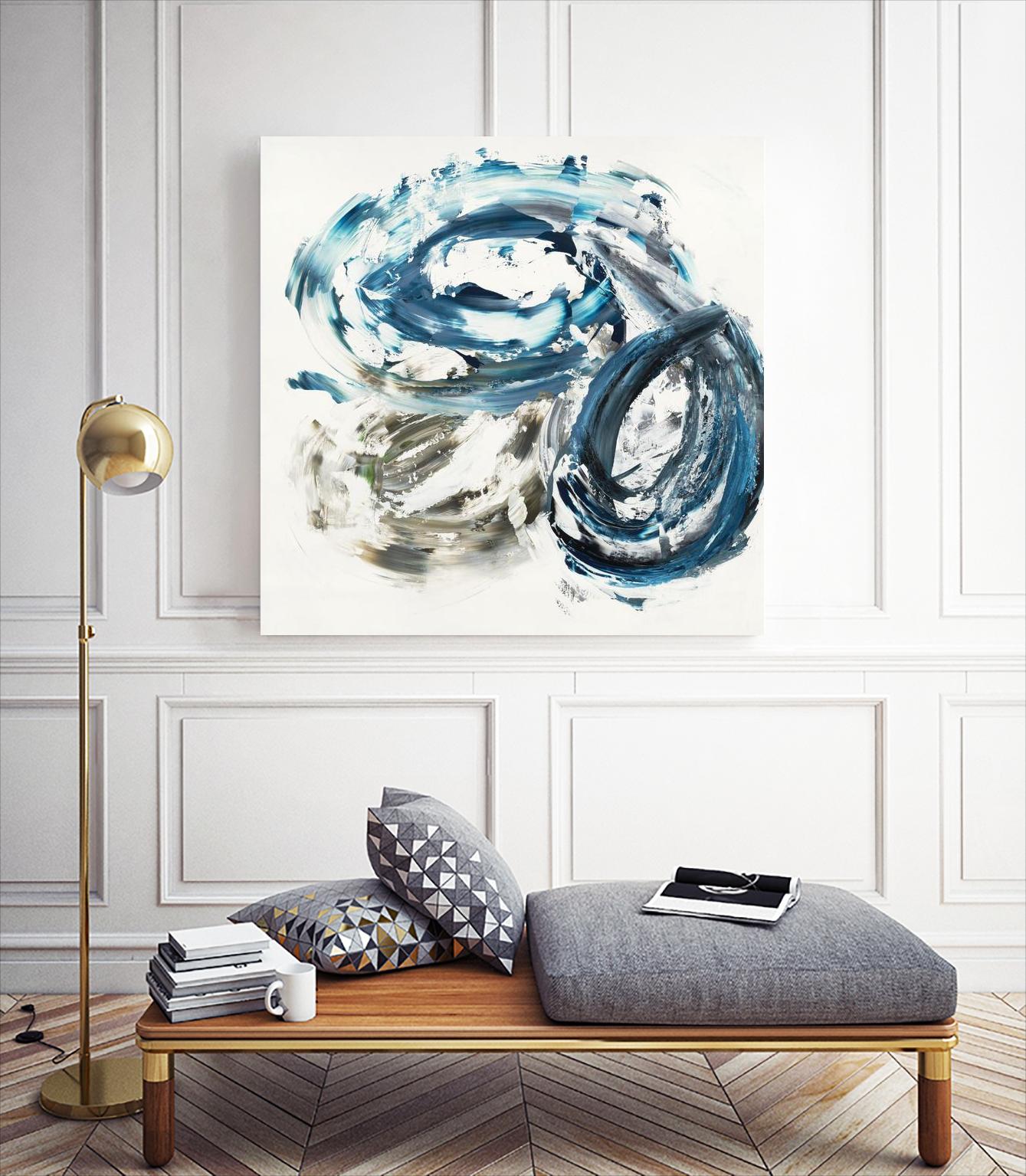 Surf Break by Jeff Iorillo on GIANT ART - blues abstract