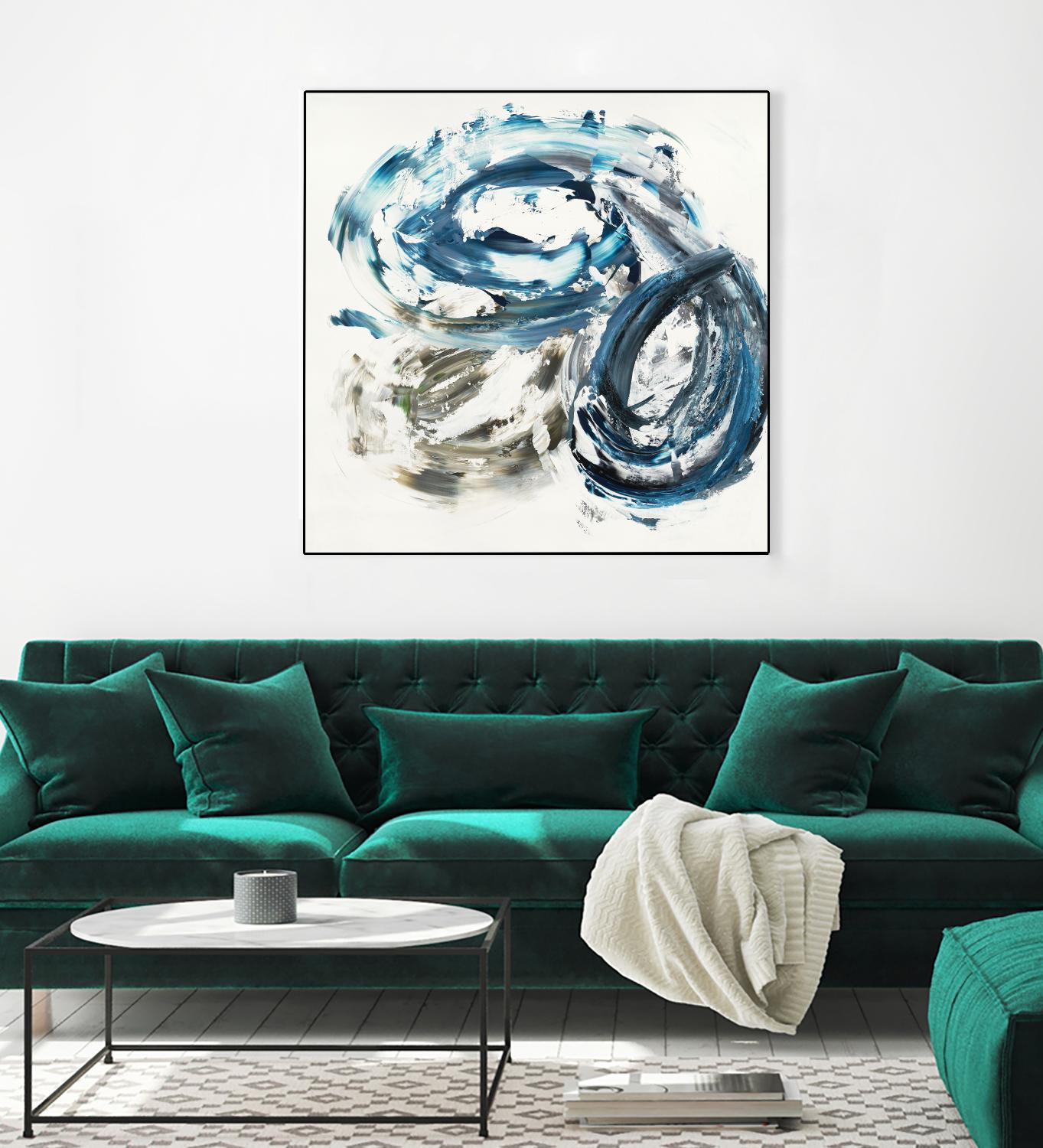 Surf Break by Jeff Iorillo on GIANT ART - blues abstract