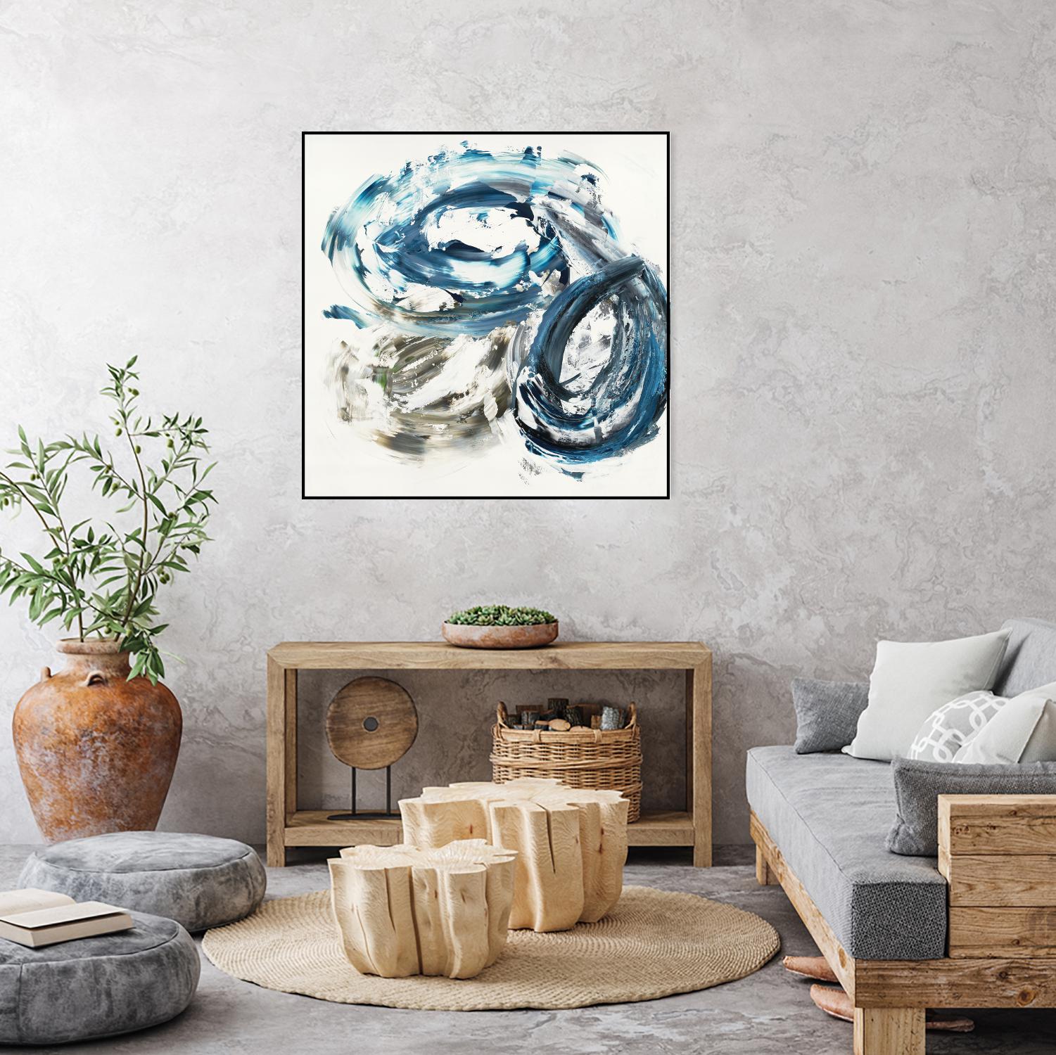 Surf Break by Jeff Iorillo on GIANT ART - blues abstract