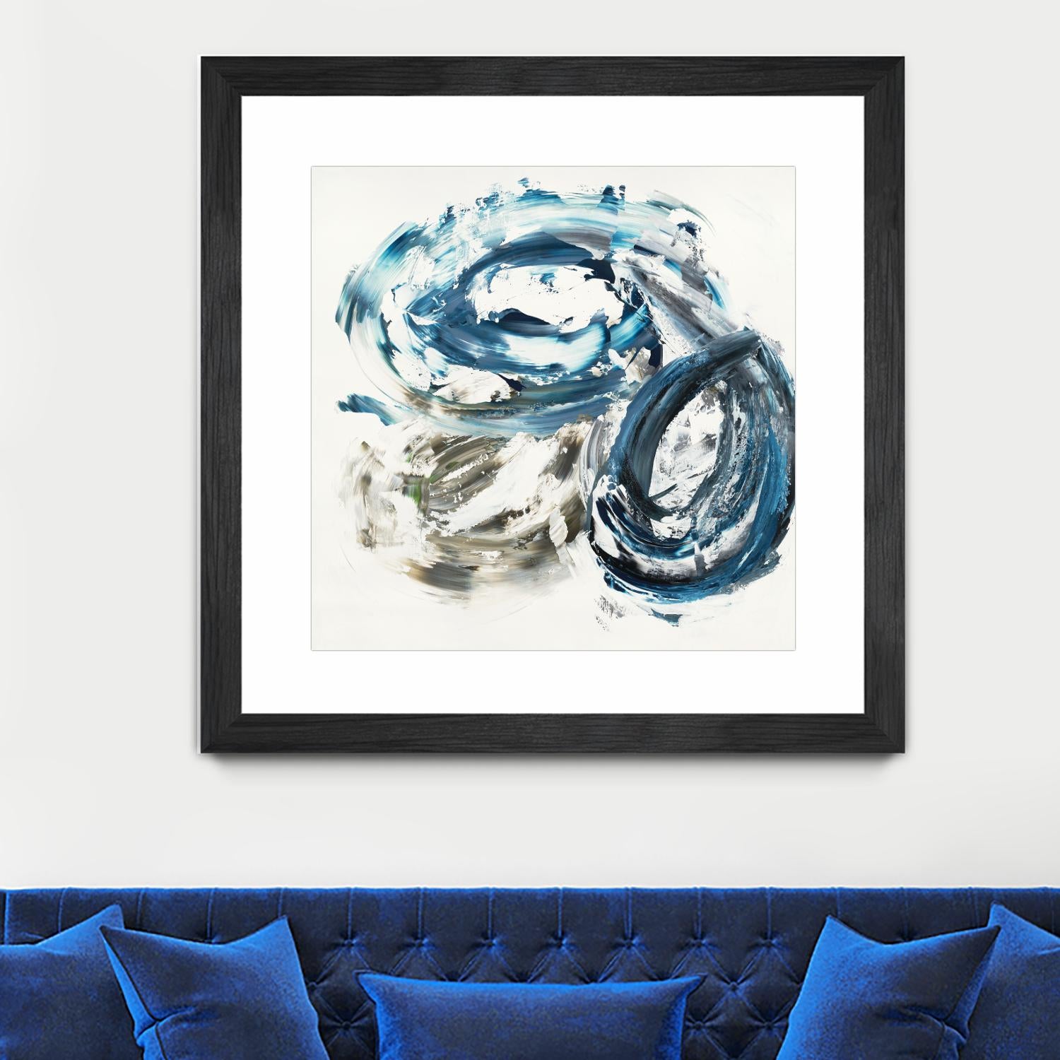 Surf Break by Jeff Iorillo on GIANT ART - blues abstract