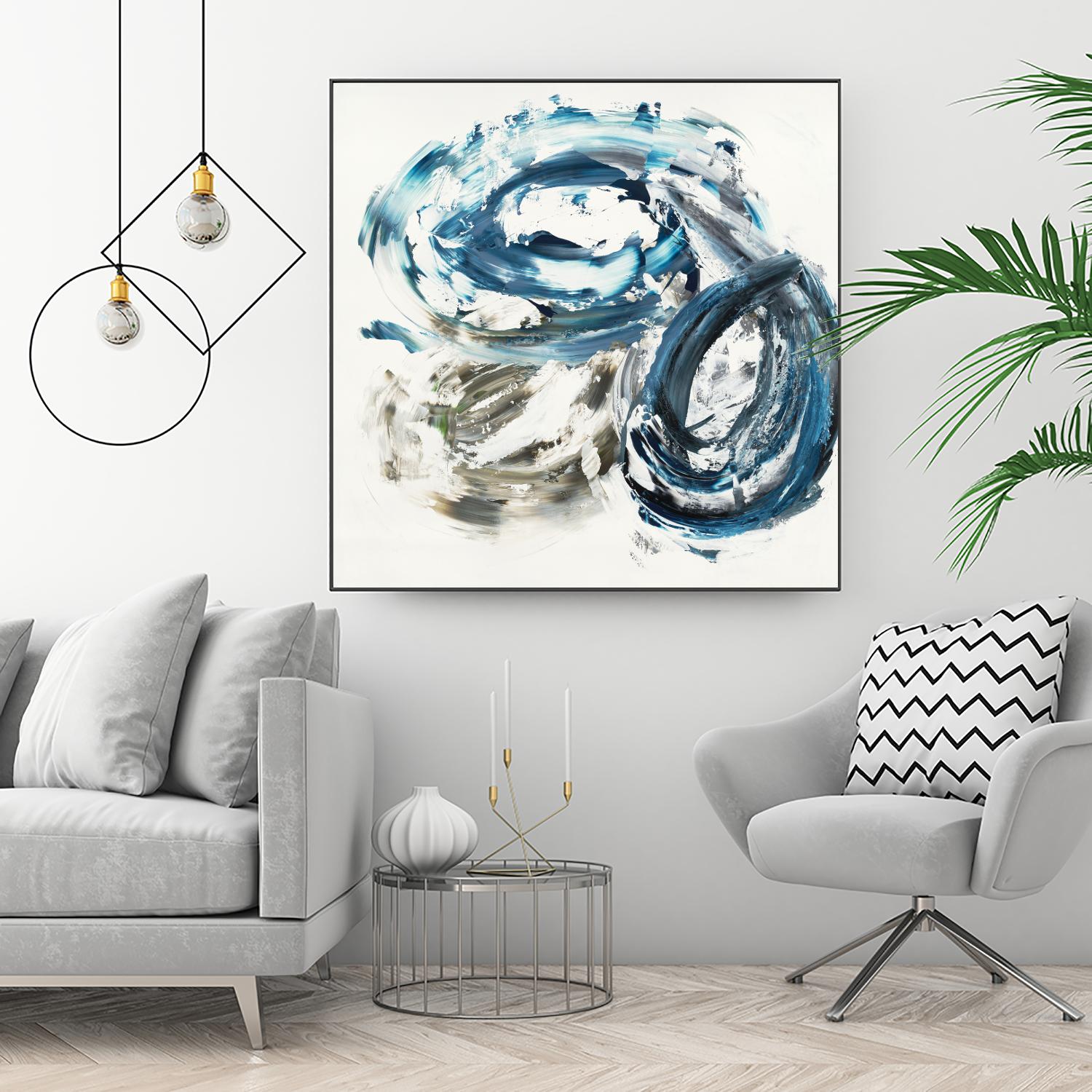 Surf Break by Jeff Iorillo on GIANT ART - blues abstract