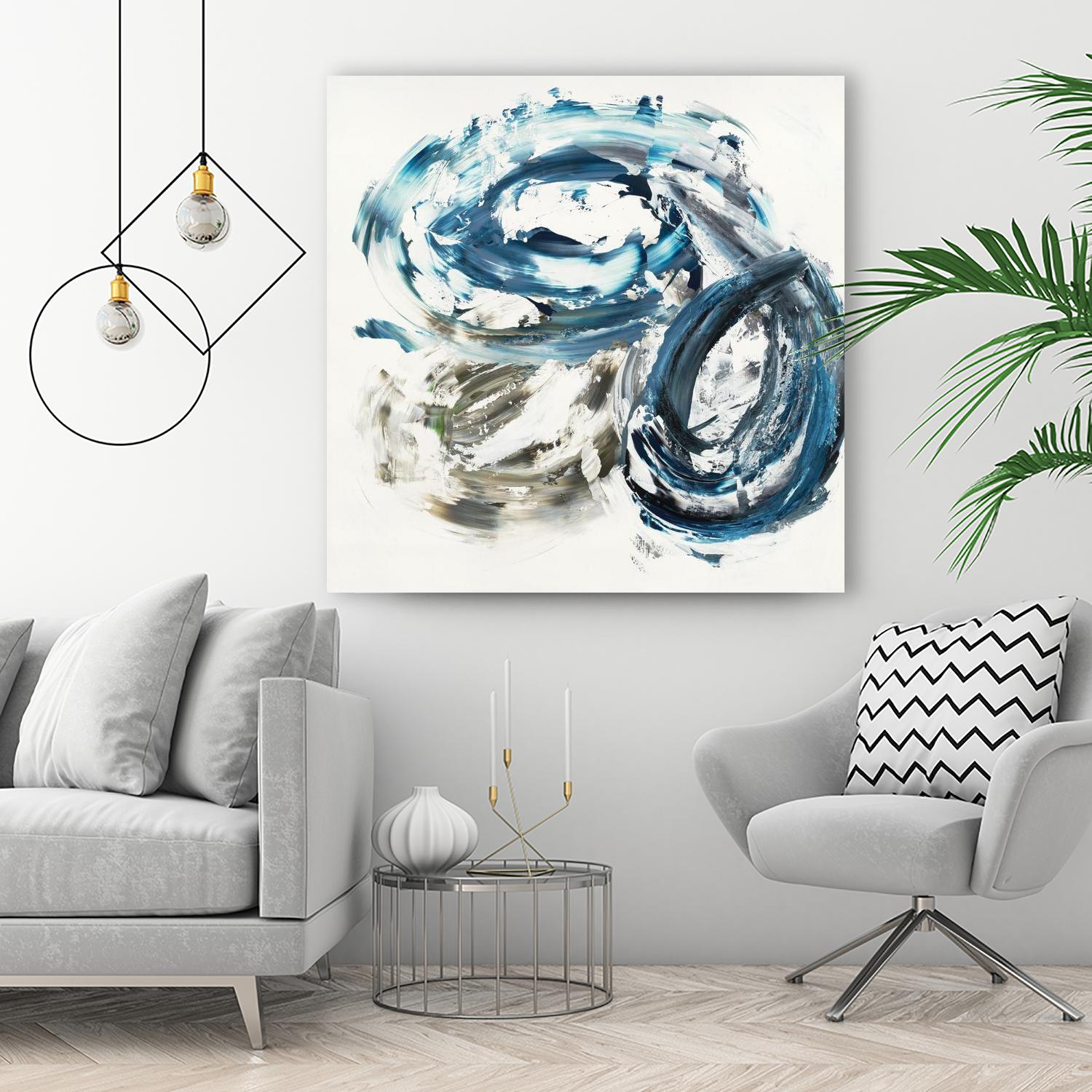 Surf Break by Jeff Iorillo on GIANT ART - blues abstract