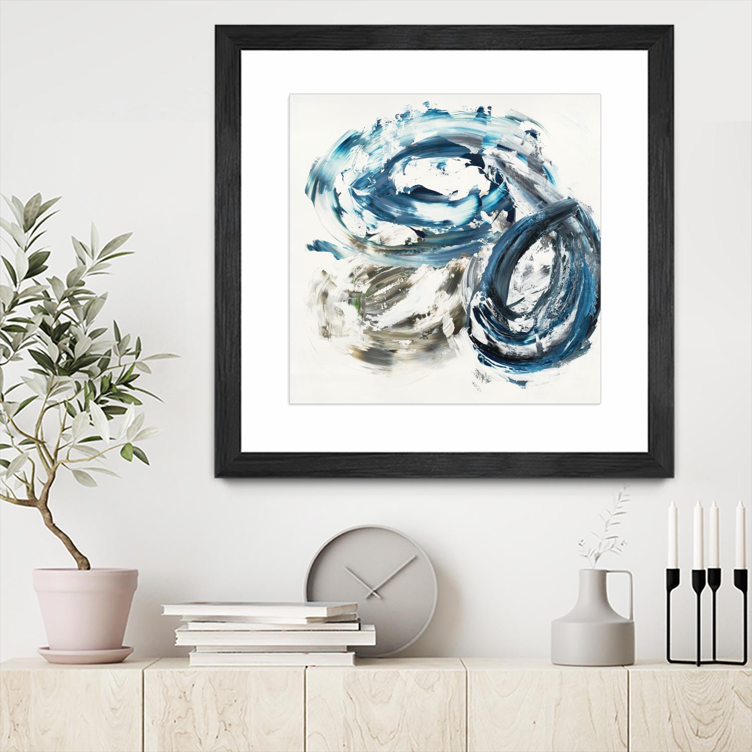 Surf Break by Jeff Iorillo on GIANT ART - blues abstract