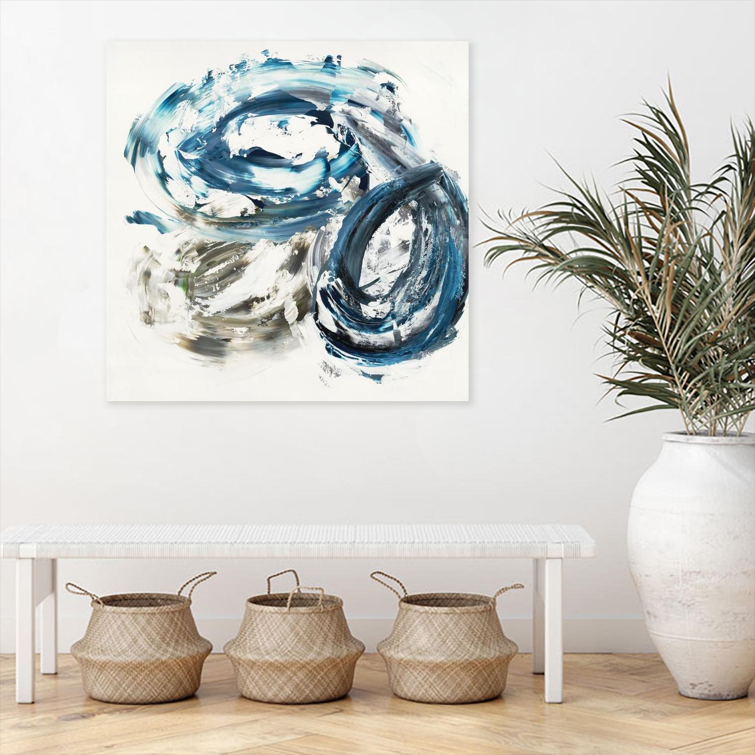 Surf Break by Jeff Iorillo on GIANT ART - blues abstract