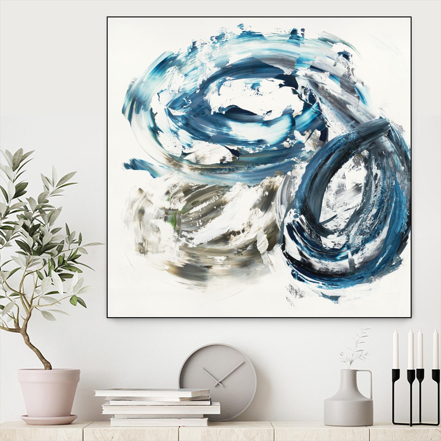 Surf Break by Jeff Iorillo on GIANT ART - blues abstract