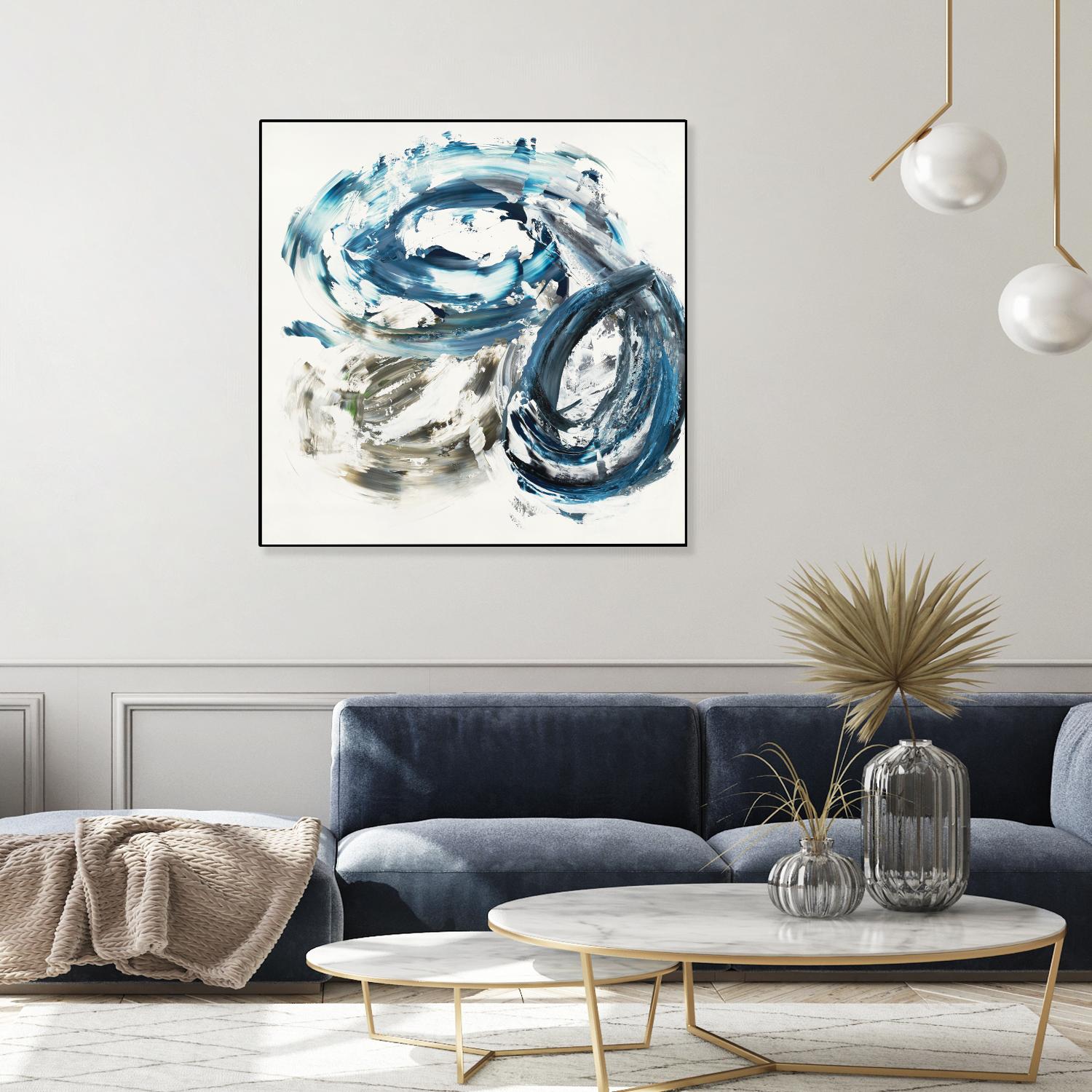 Surf Break by Jeff Iorillo on GIANT ART - blues abstract