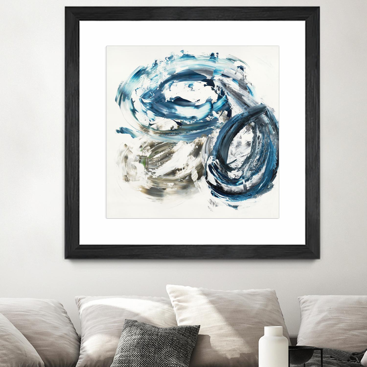 Surf Break by Jeff Iorillo on GIANT ART - blues abstract