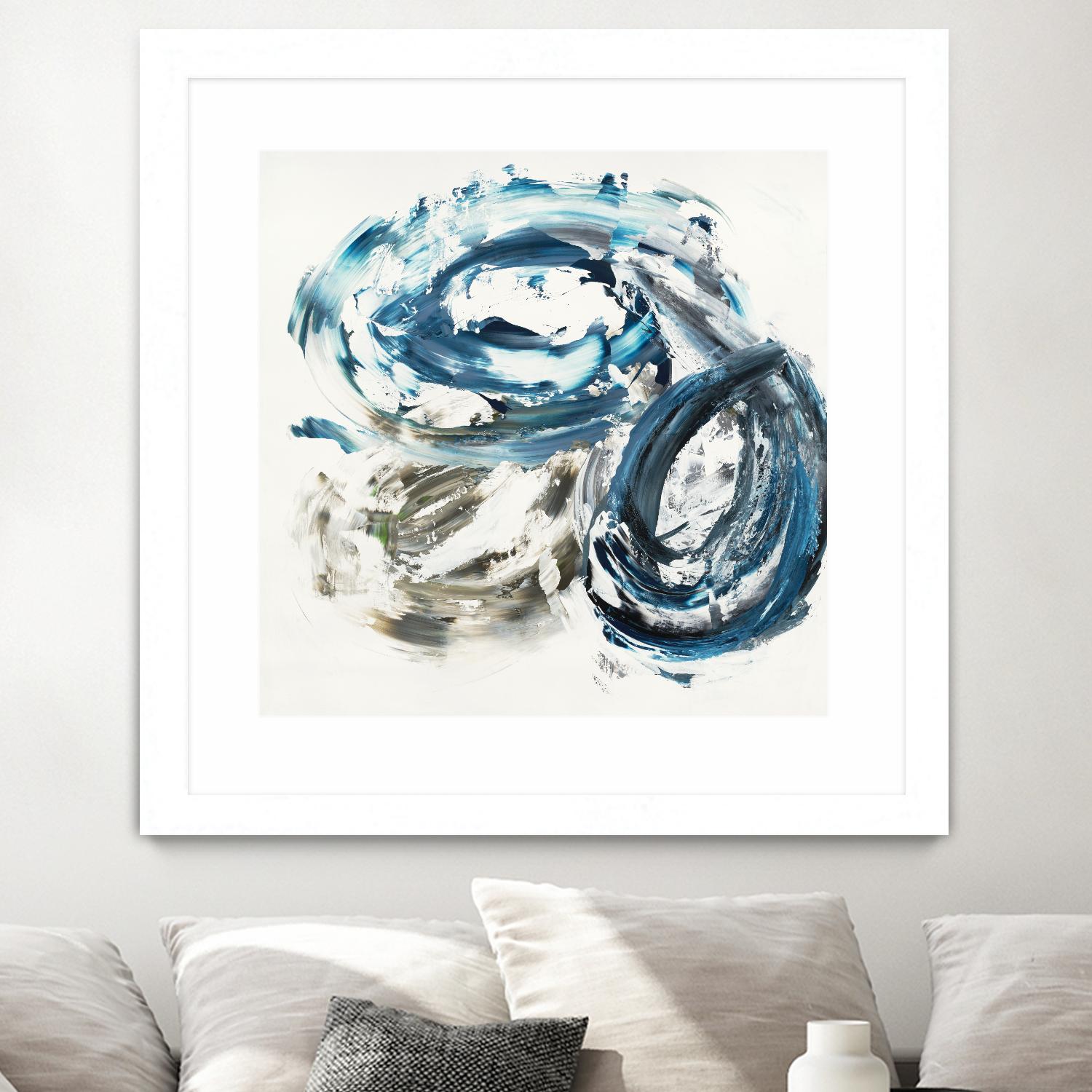 Surf Break by Jeff Iorillo on GIANT ART - blues abstract