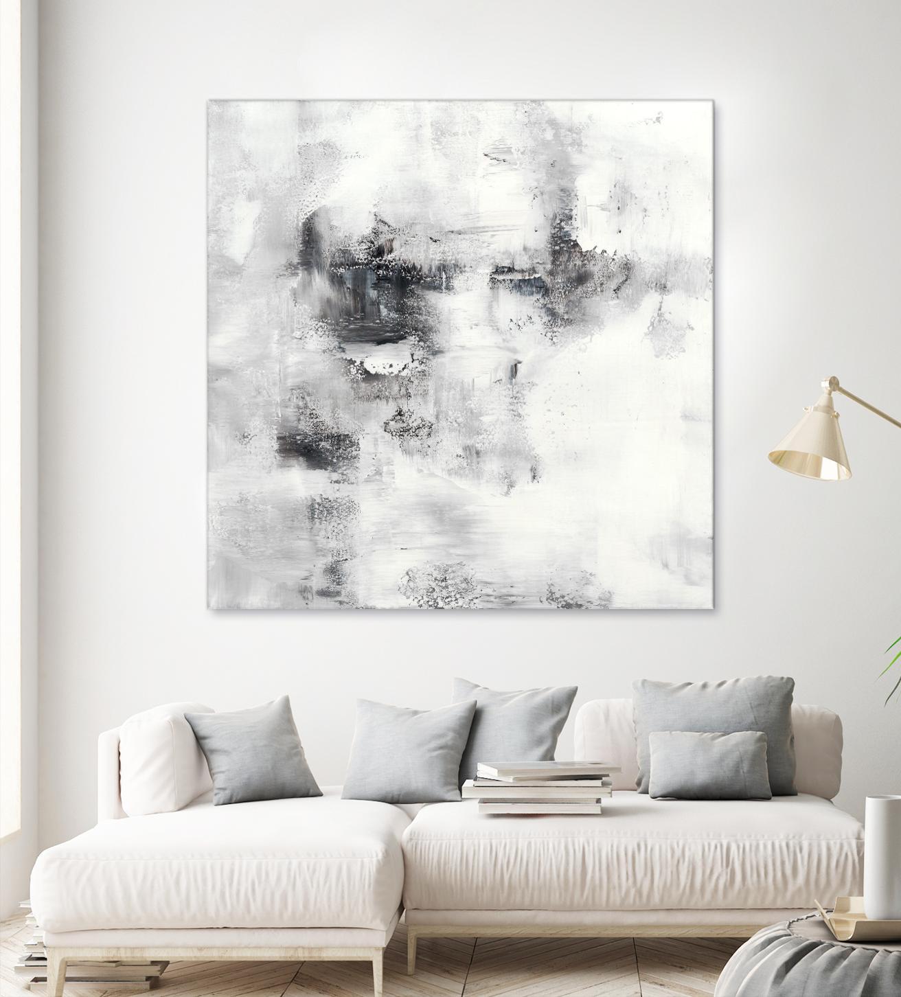 Lighthouse by Jeff Iorillo on GIANT ART - whites & creams abstract white