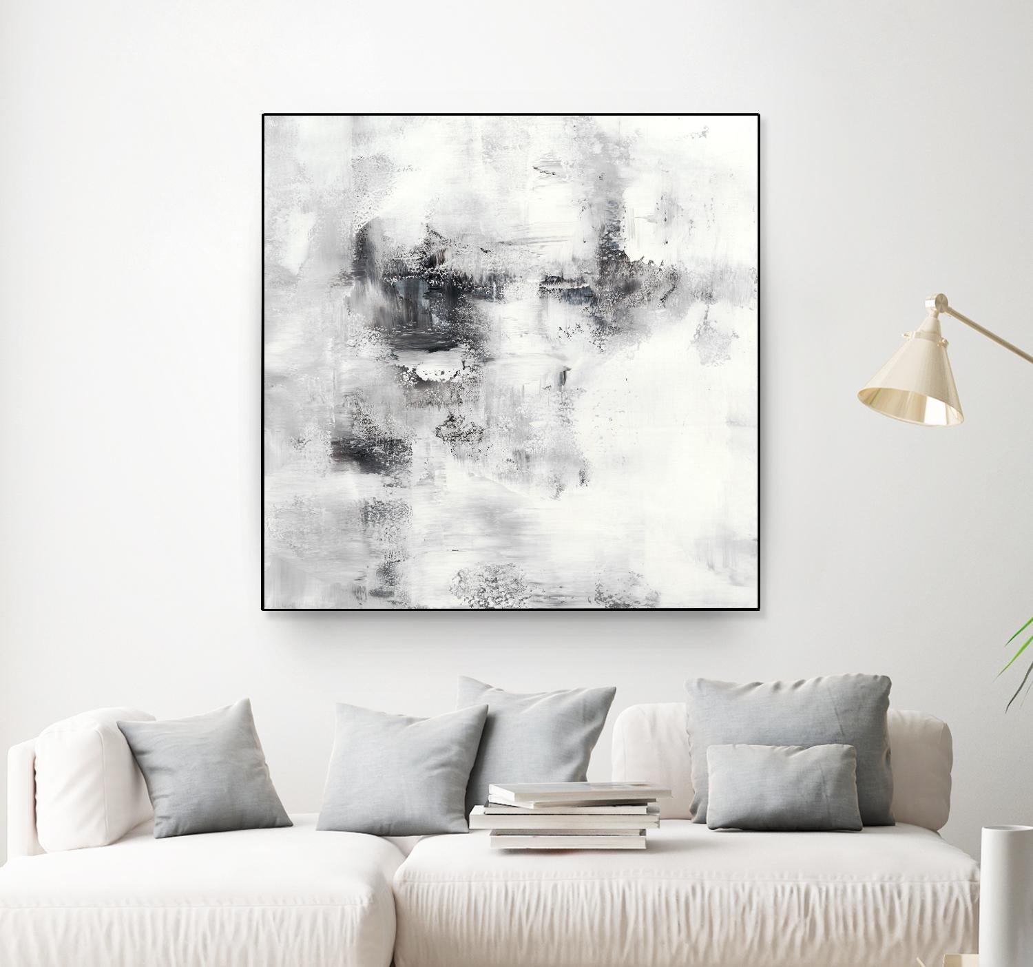 Lighthouse by Jeff Iorillo on GIANT ART - whites & creams abstract white