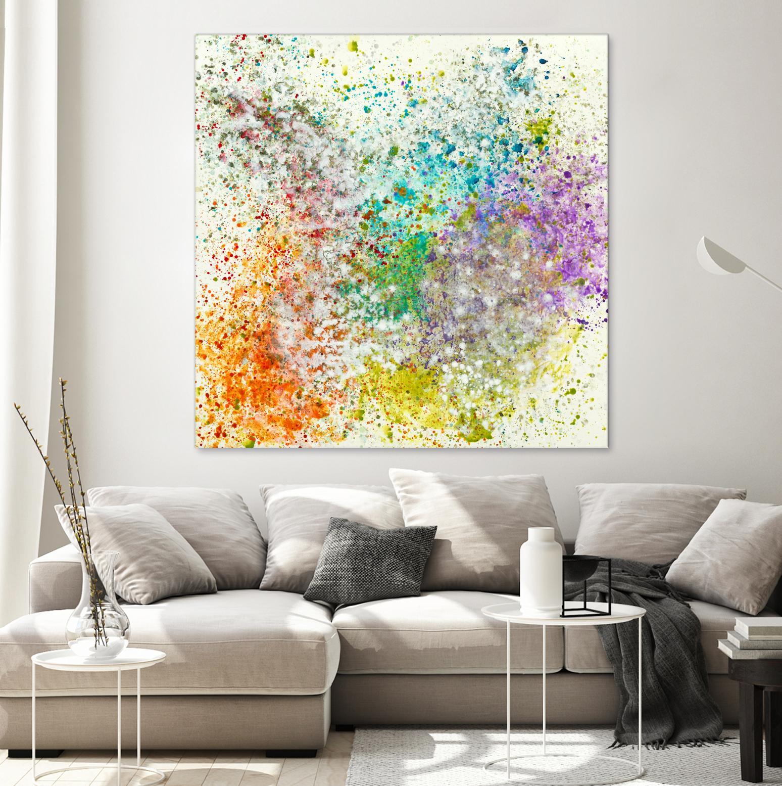 Galaxy II by Jeff Iorillo on GIANT ART - purples abstract spray