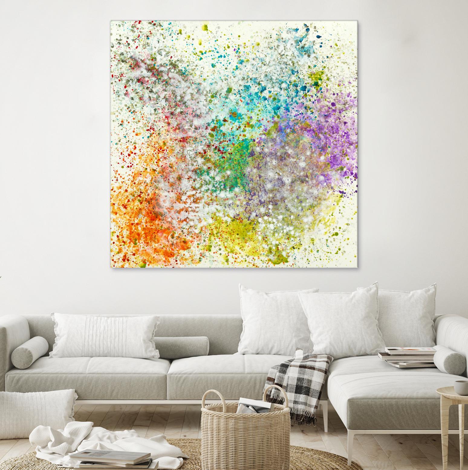 Galaxy II by Jeff Iorillo on GIANT ART - purples abstract spray