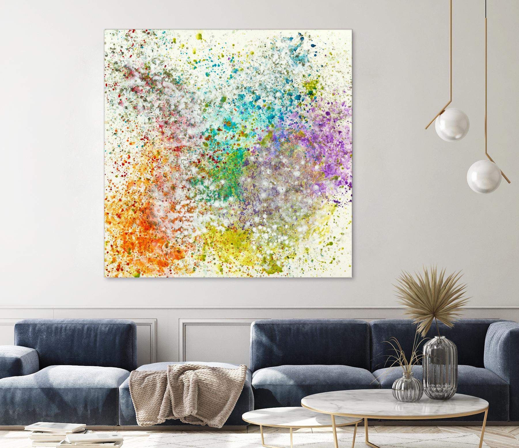 Galaxy II by Jeff Iorillo on GIANT ART - purples abstract spray