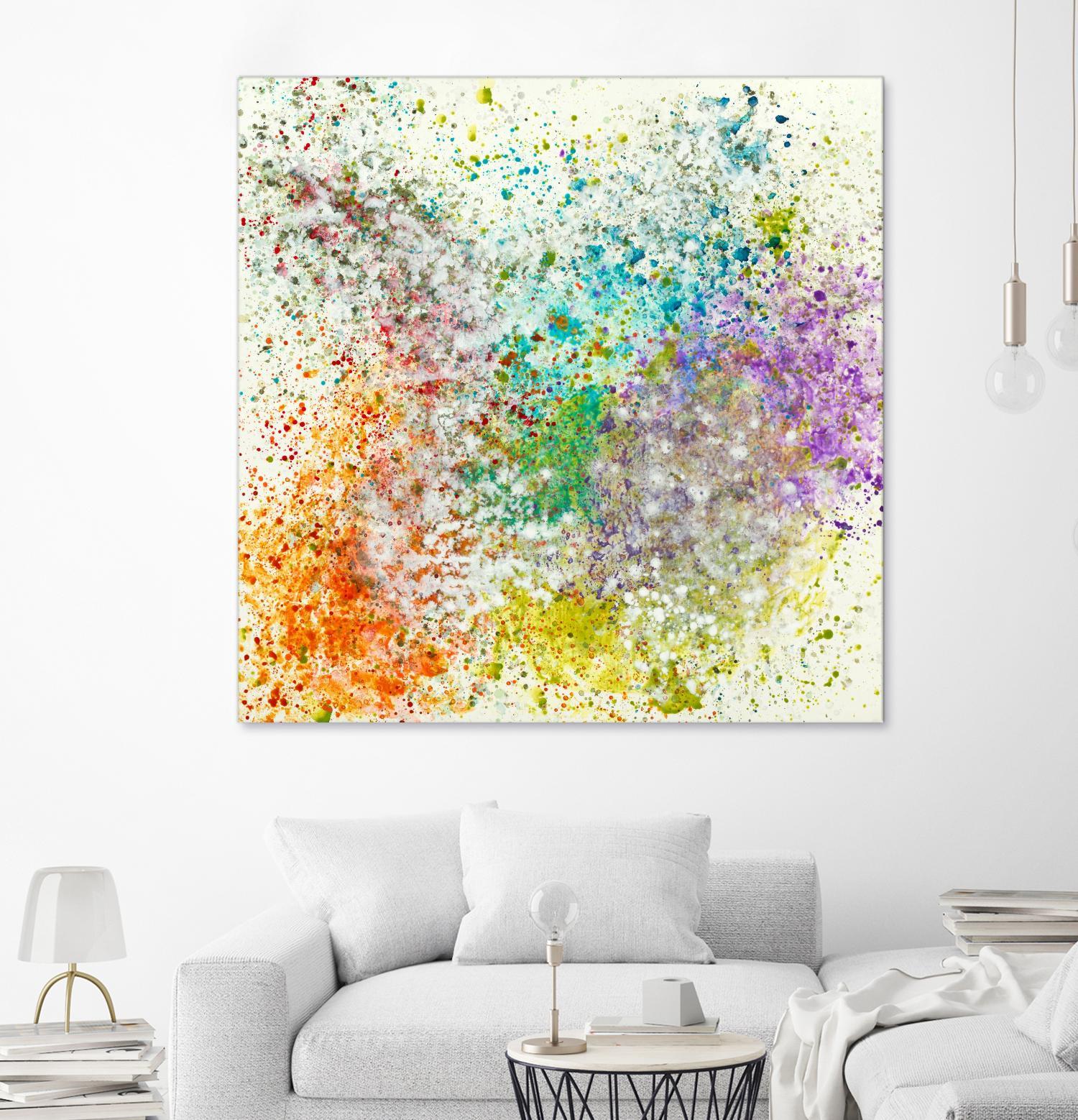 Galaxy II by Jeff Iorillo on GIANT ART - purples abstract spray