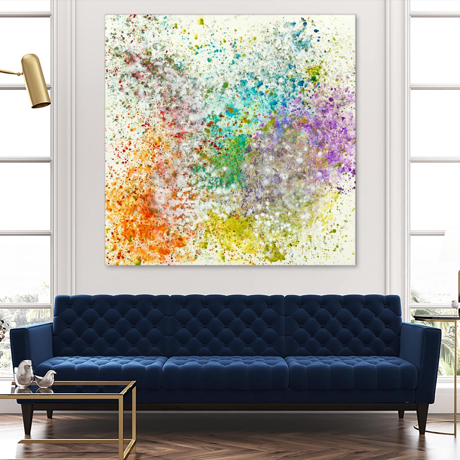 Galaxy II by Jeff Iorillo on GIANT ART - purples abstract spray