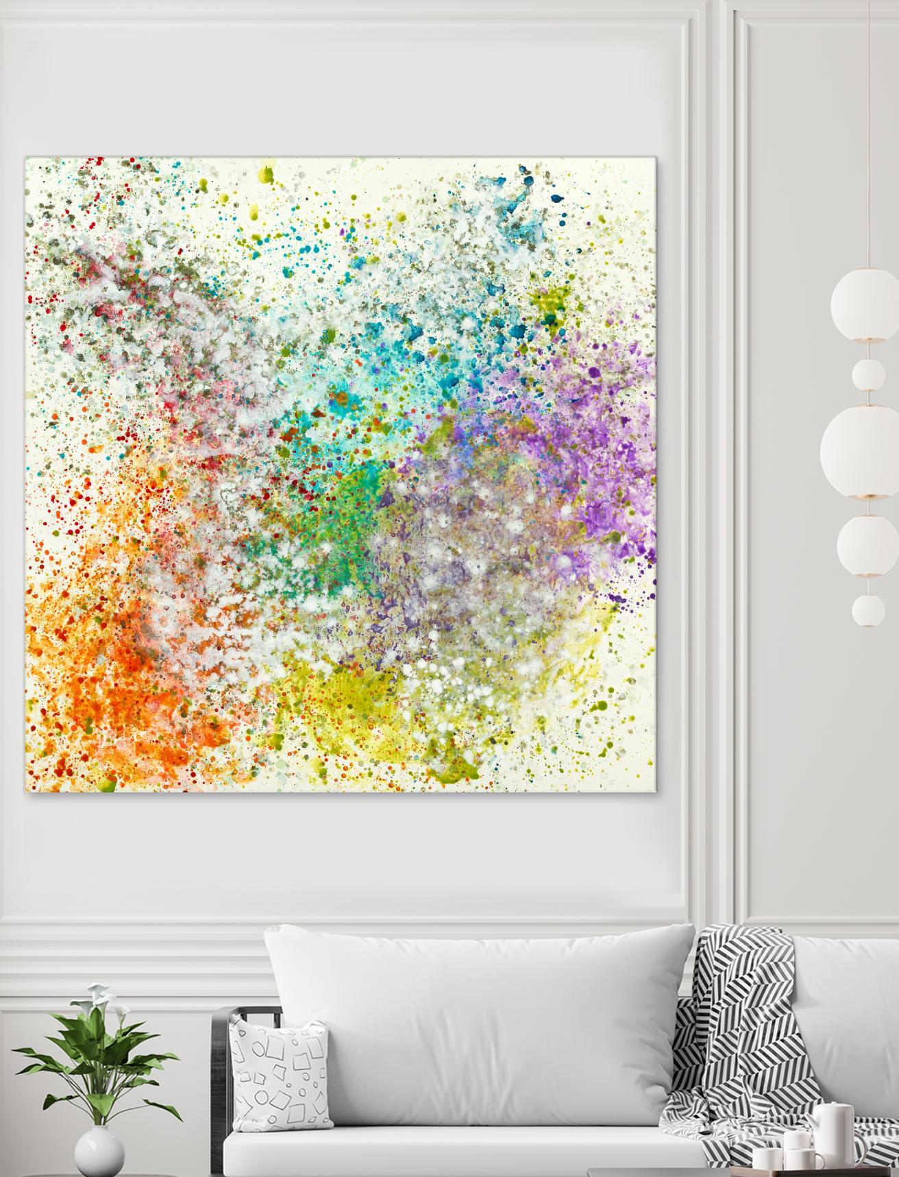 Galaxy II by Jeff Iorillo on GIANT ART - purples abstract spray